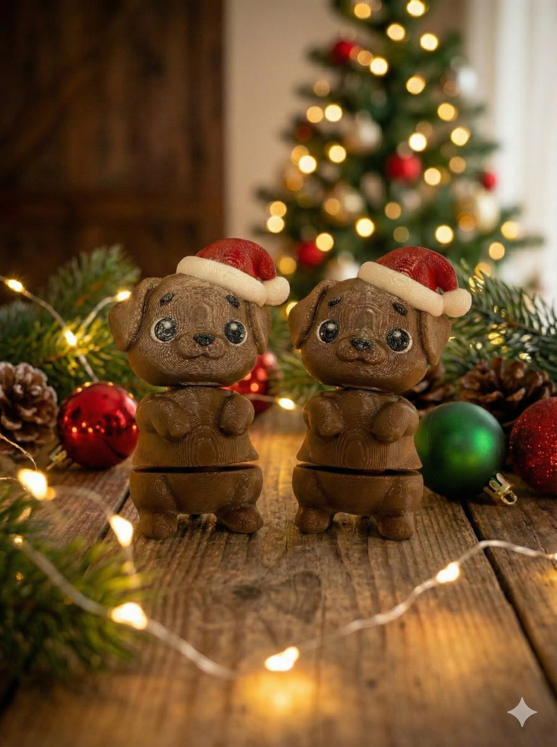 Flexi Dog with Santa Hat – Holiday Friend