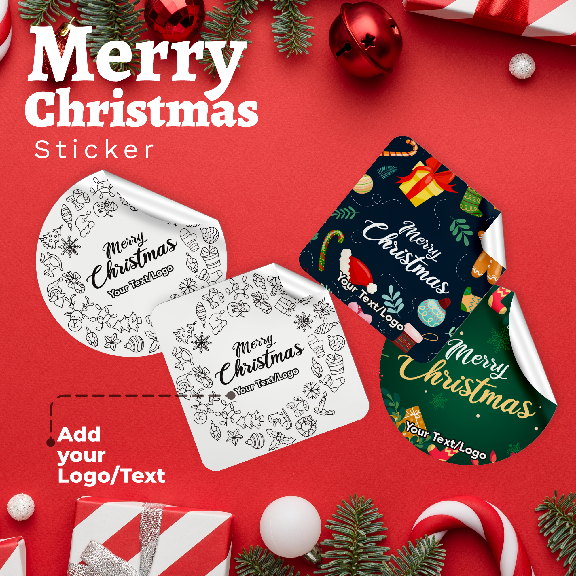 Merry Christmas Sticker 