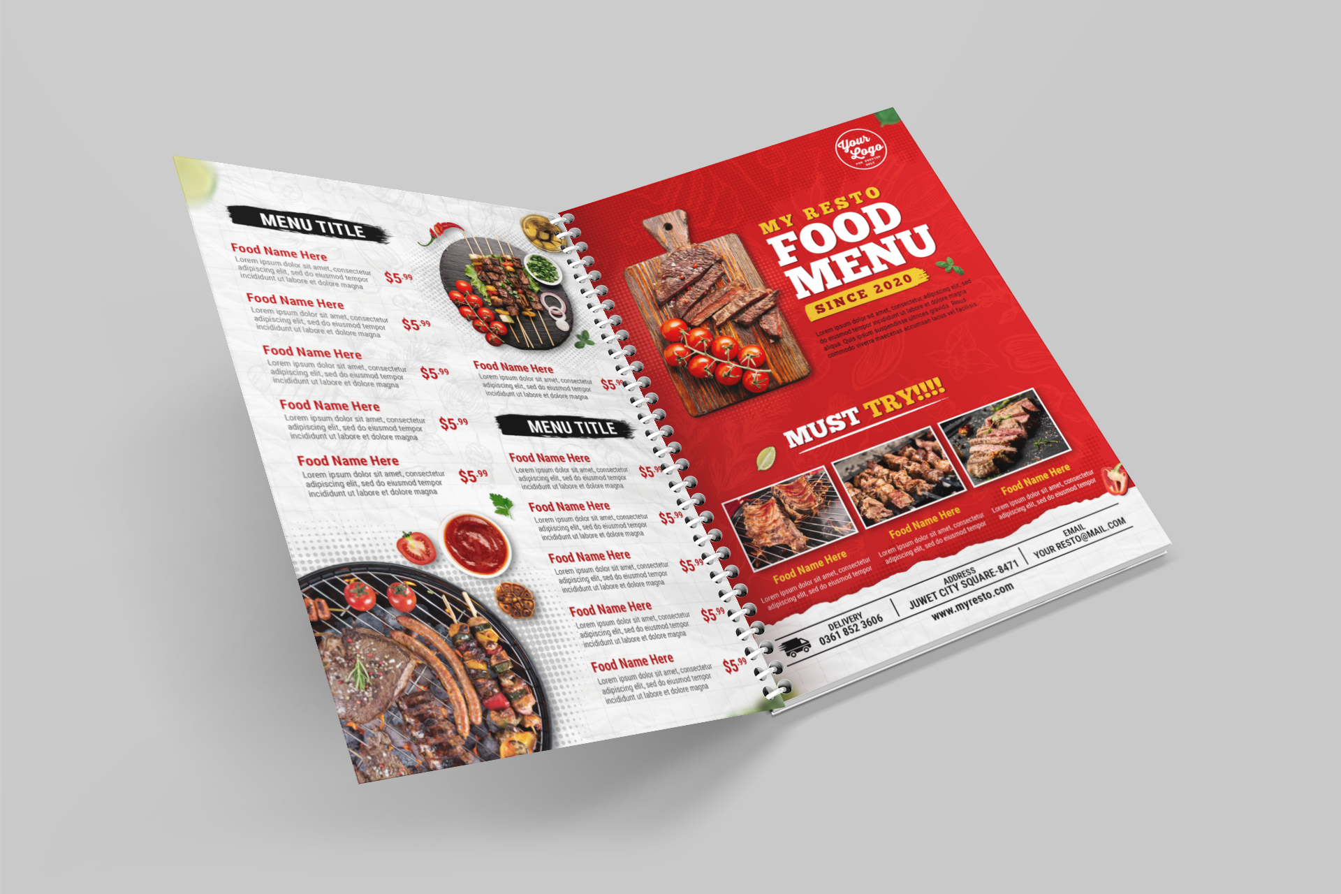 Catalog and Menu Book