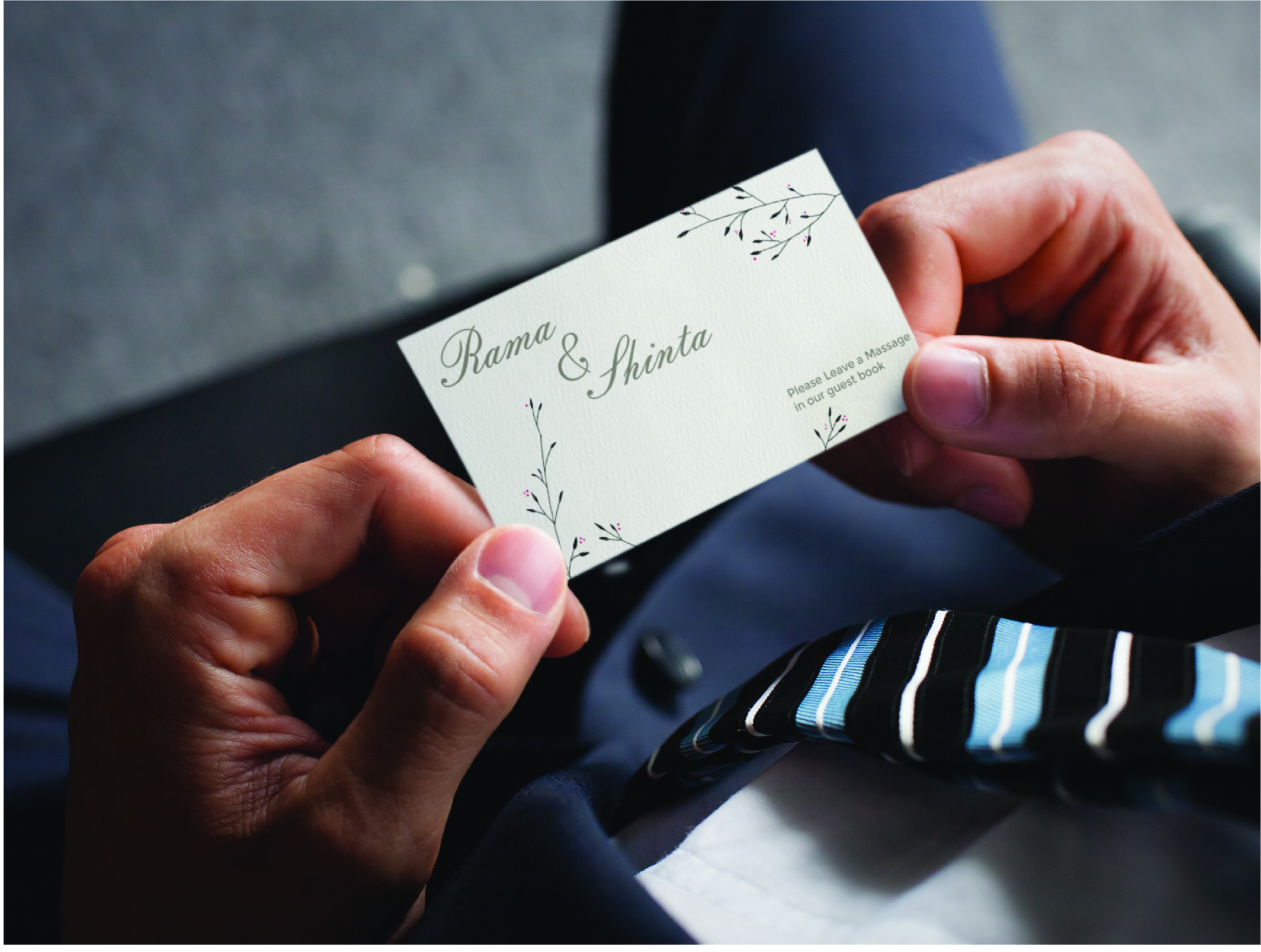 Weeding Guest Wishes Card