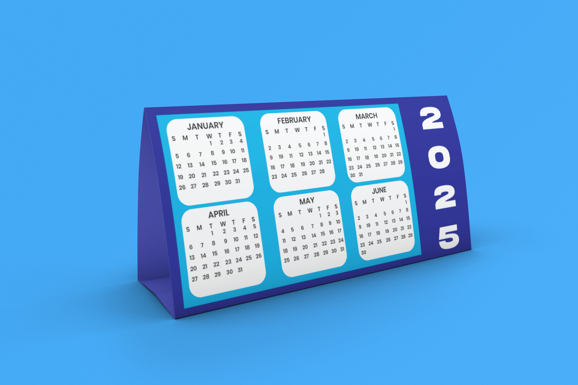 Tent Desk Calendar