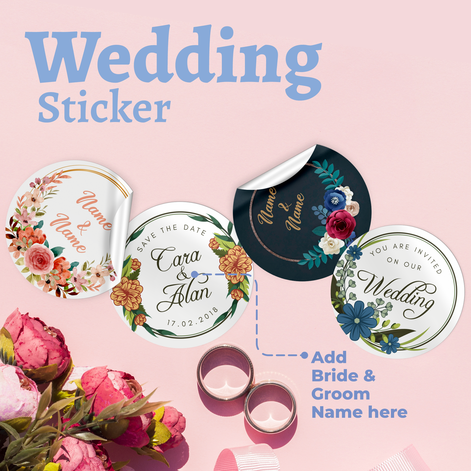 Wedding Favor sticker
