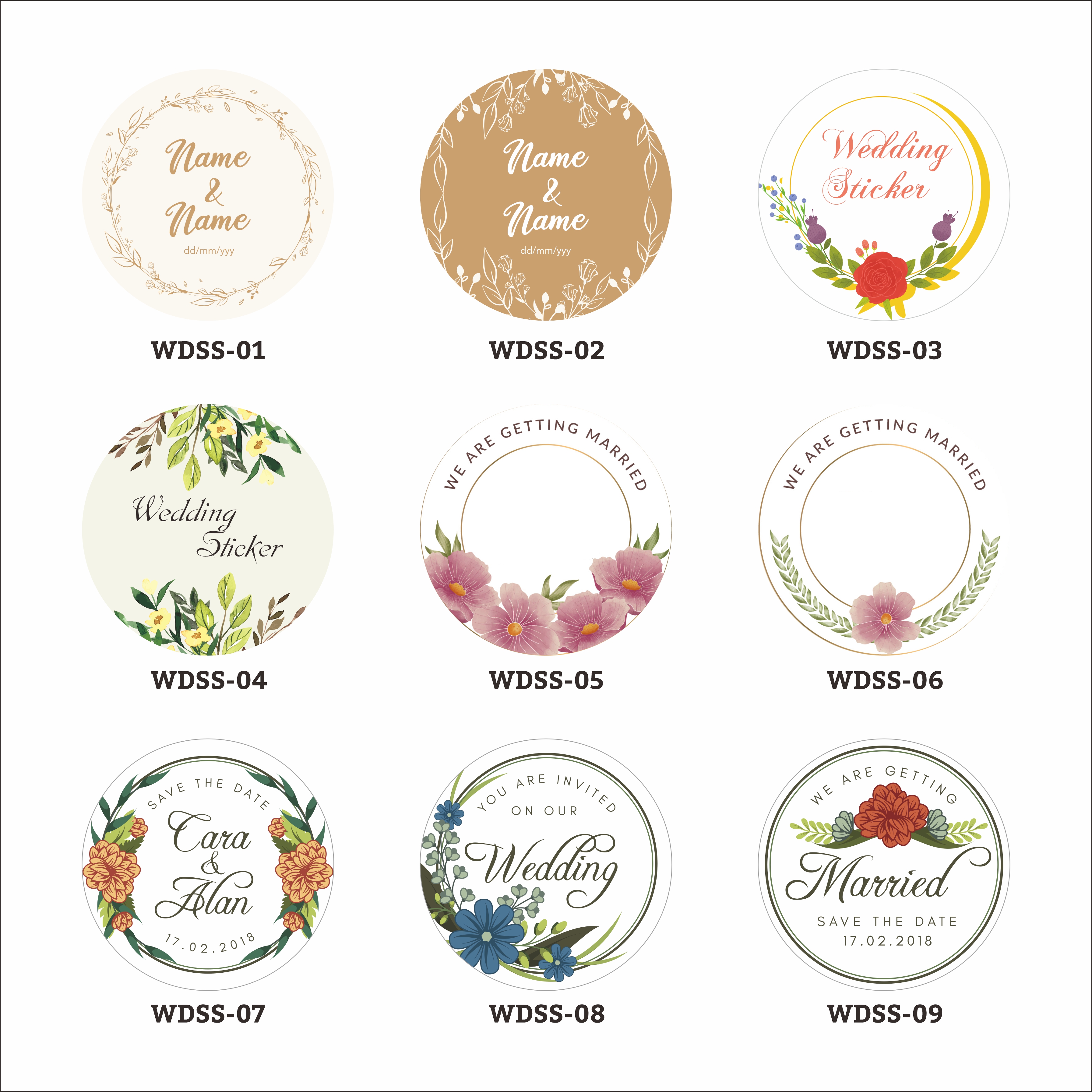 Wedding Favor sticker