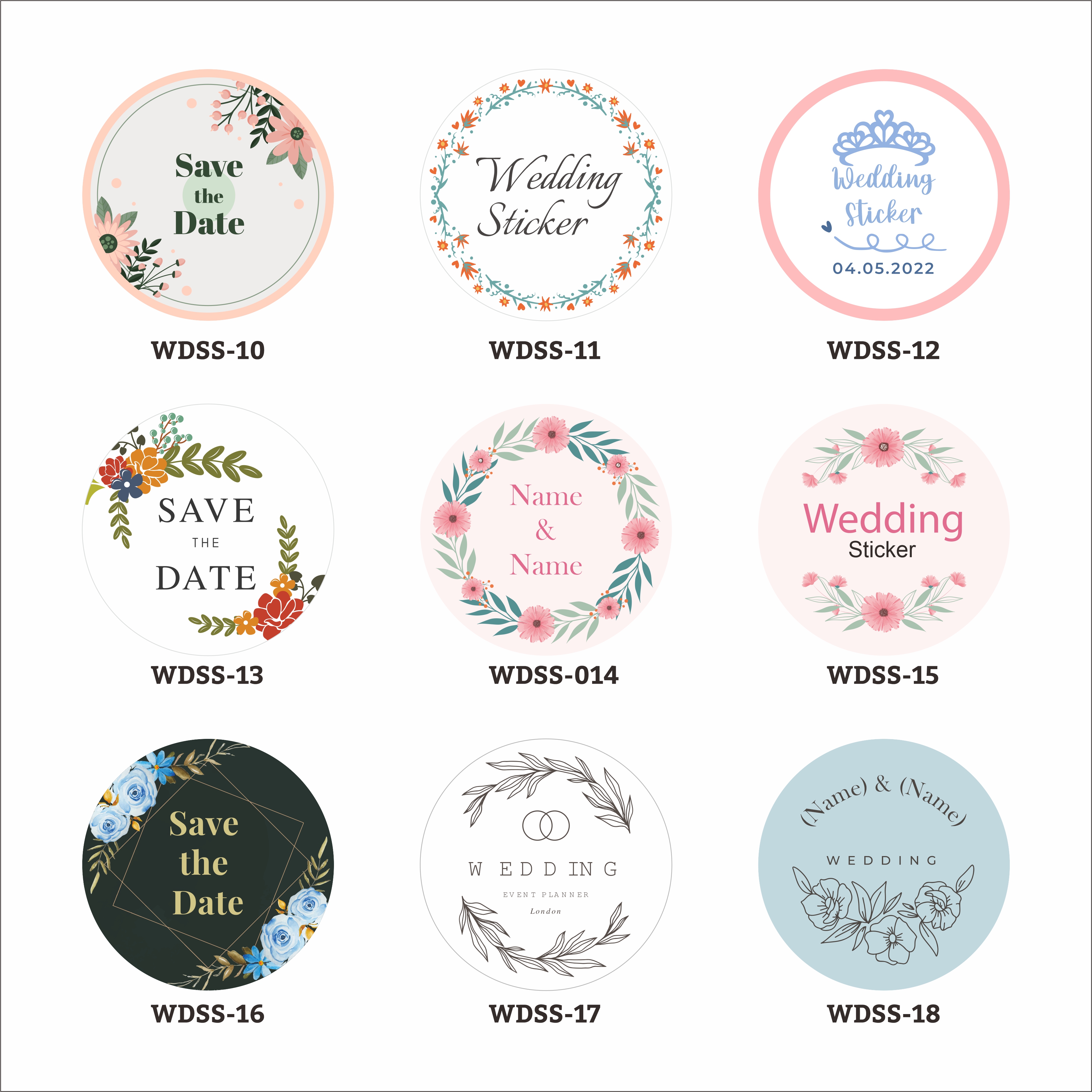 Wedding Favor sticker