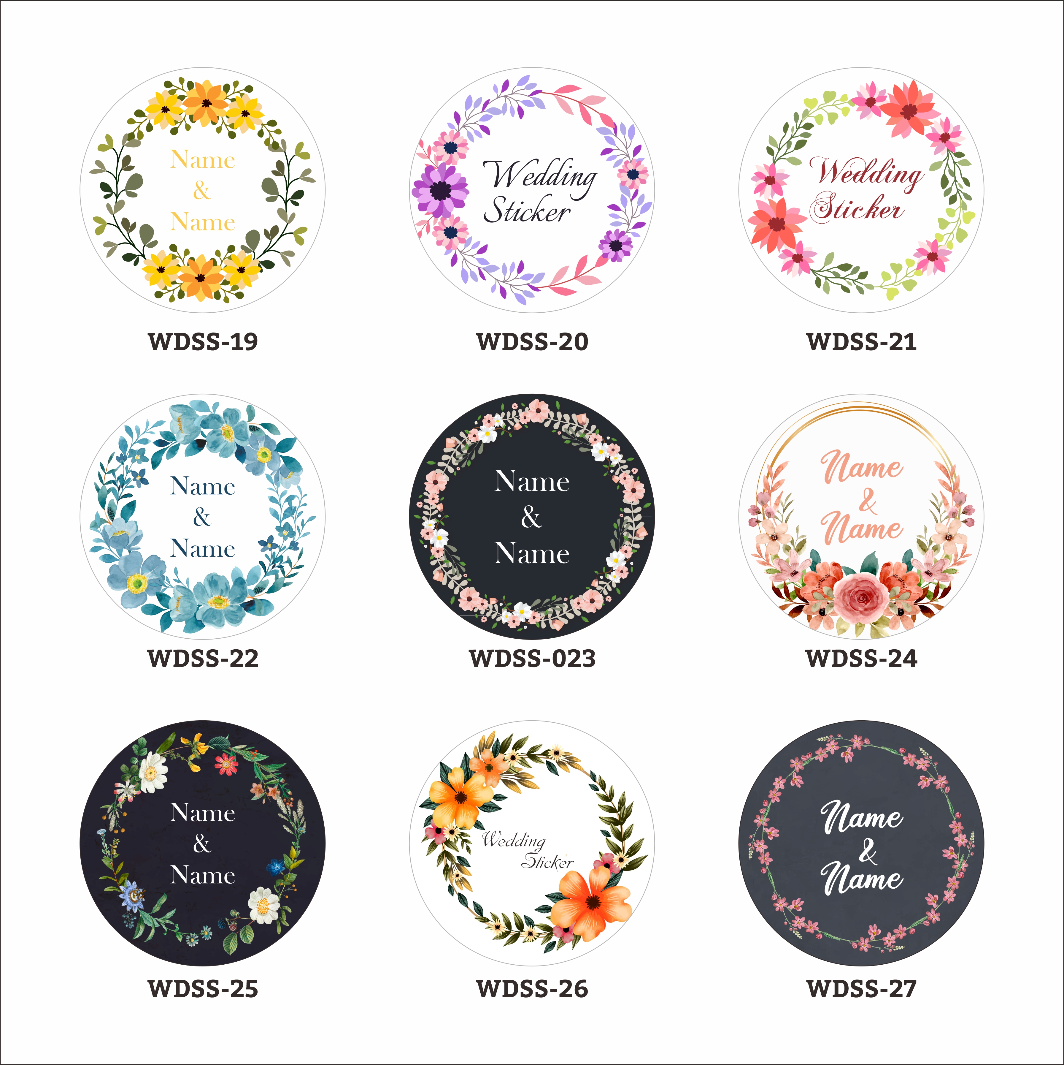 Wedding Favor sticker