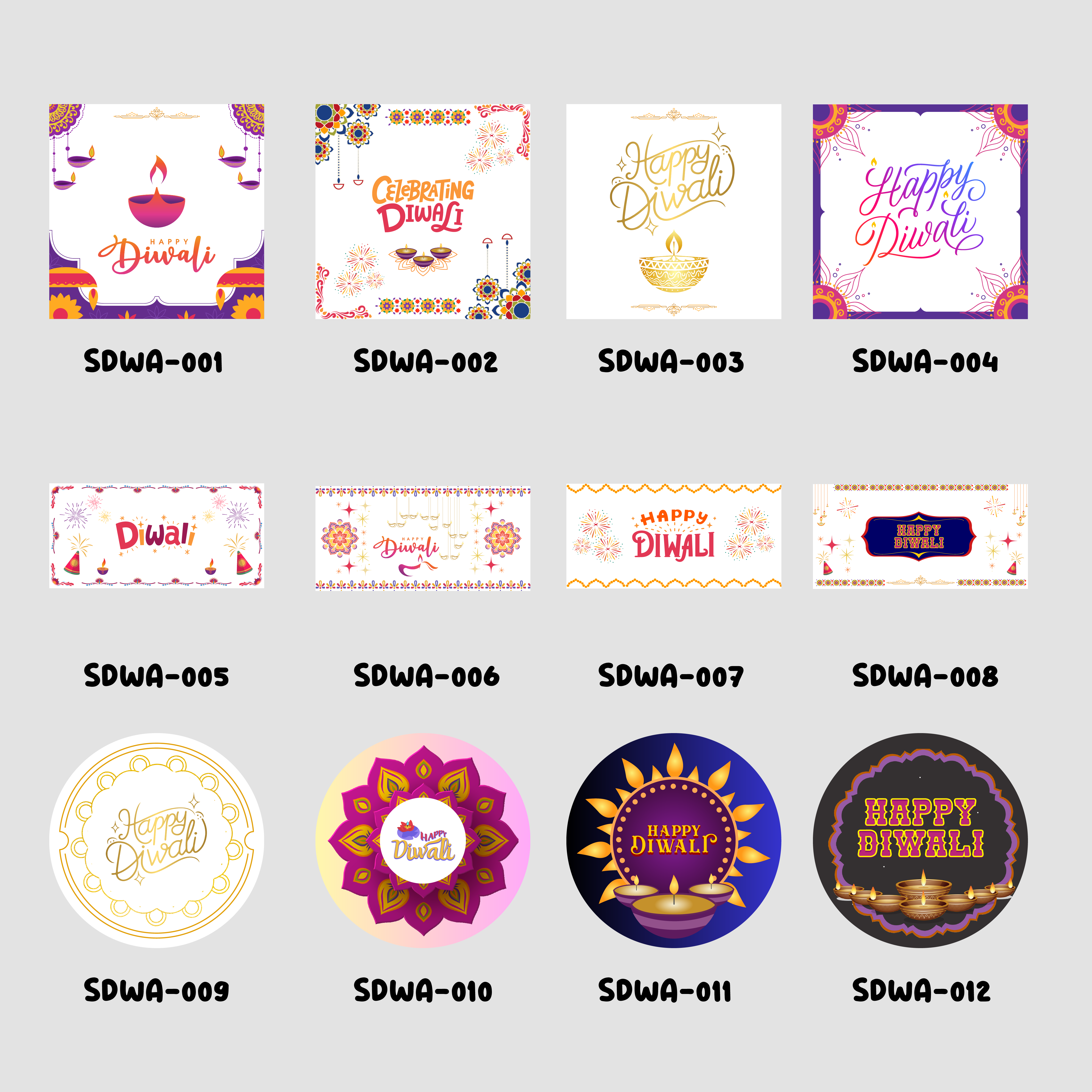 Diwali Sticker Label