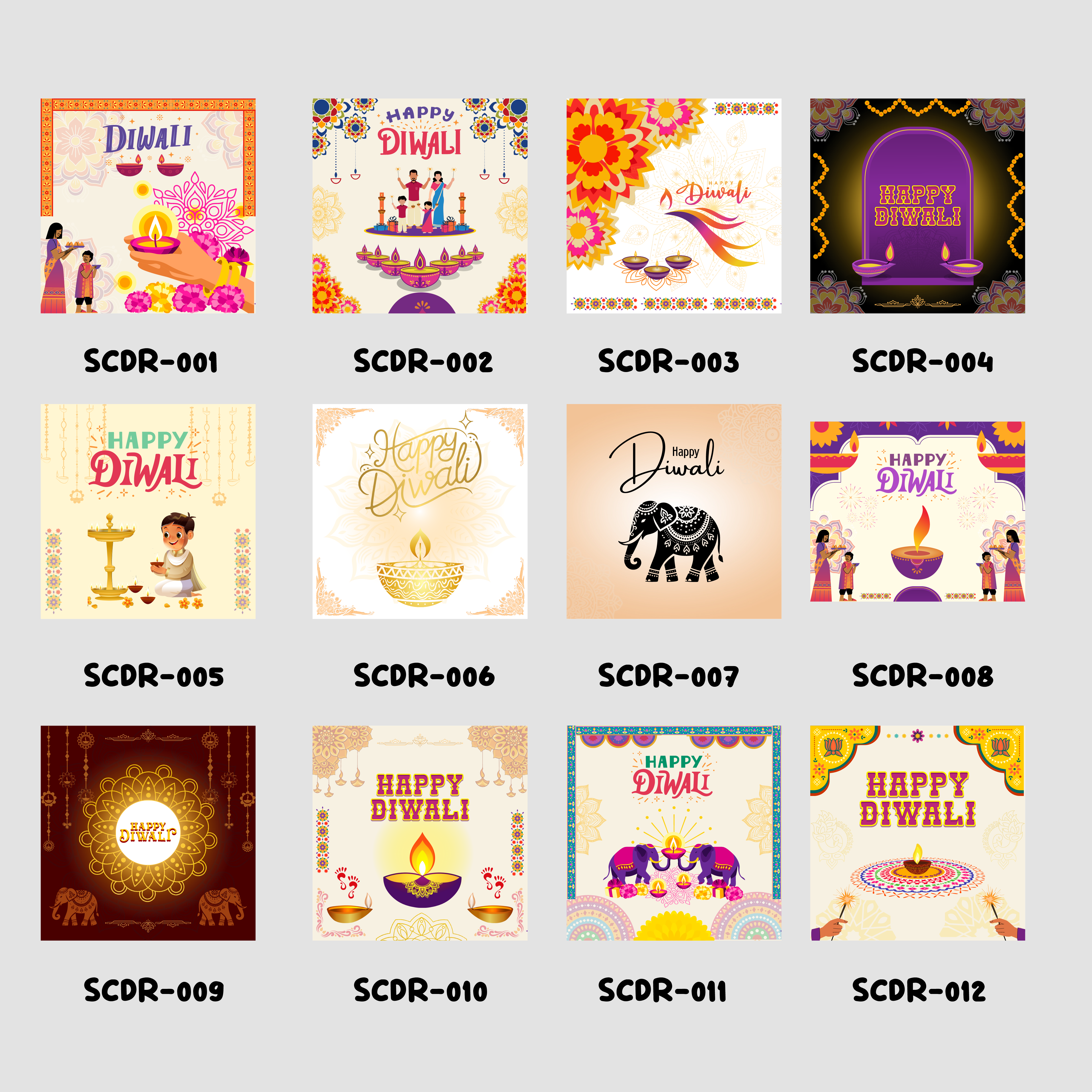 Diwali Sticker Label