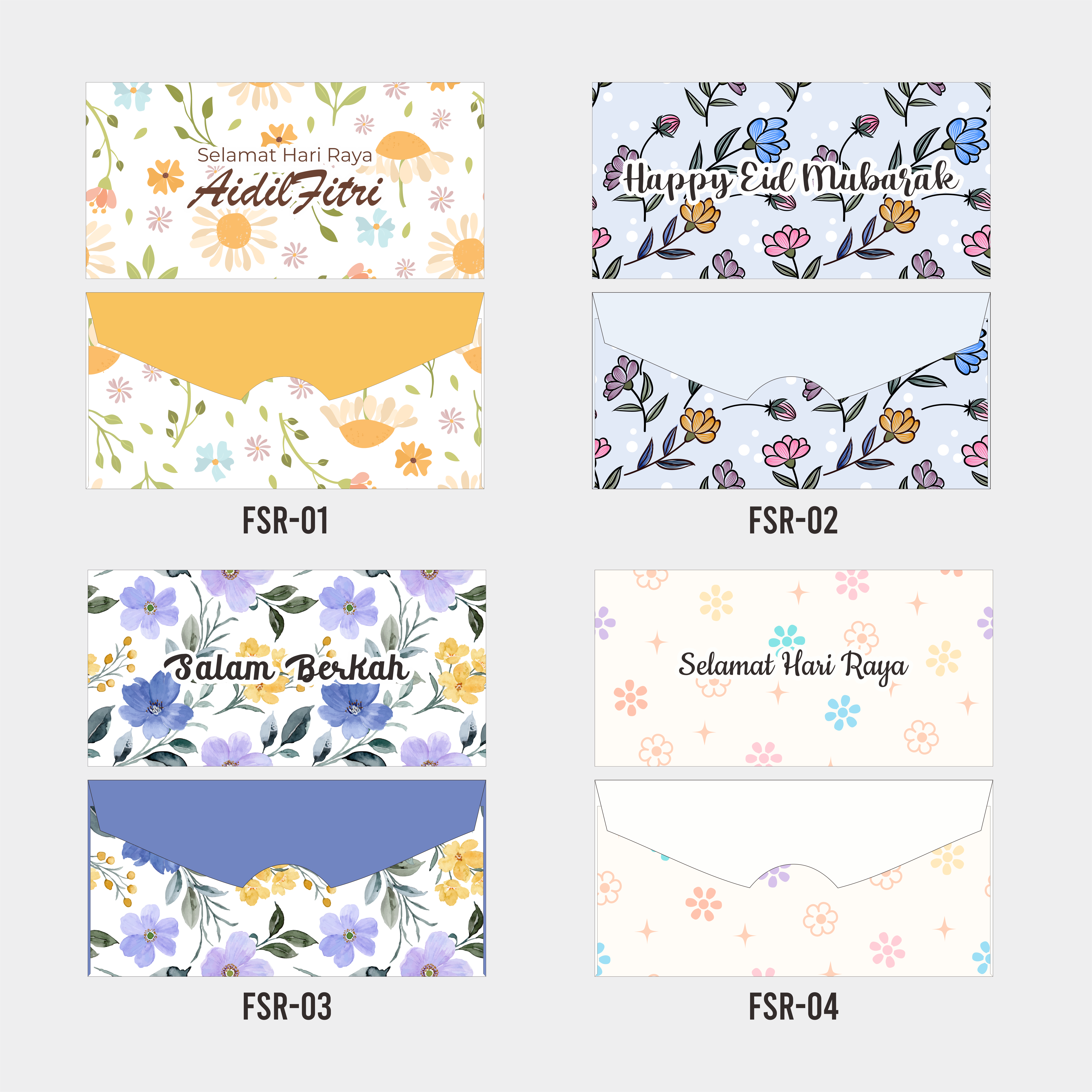 Sampul Raya Flower Theme