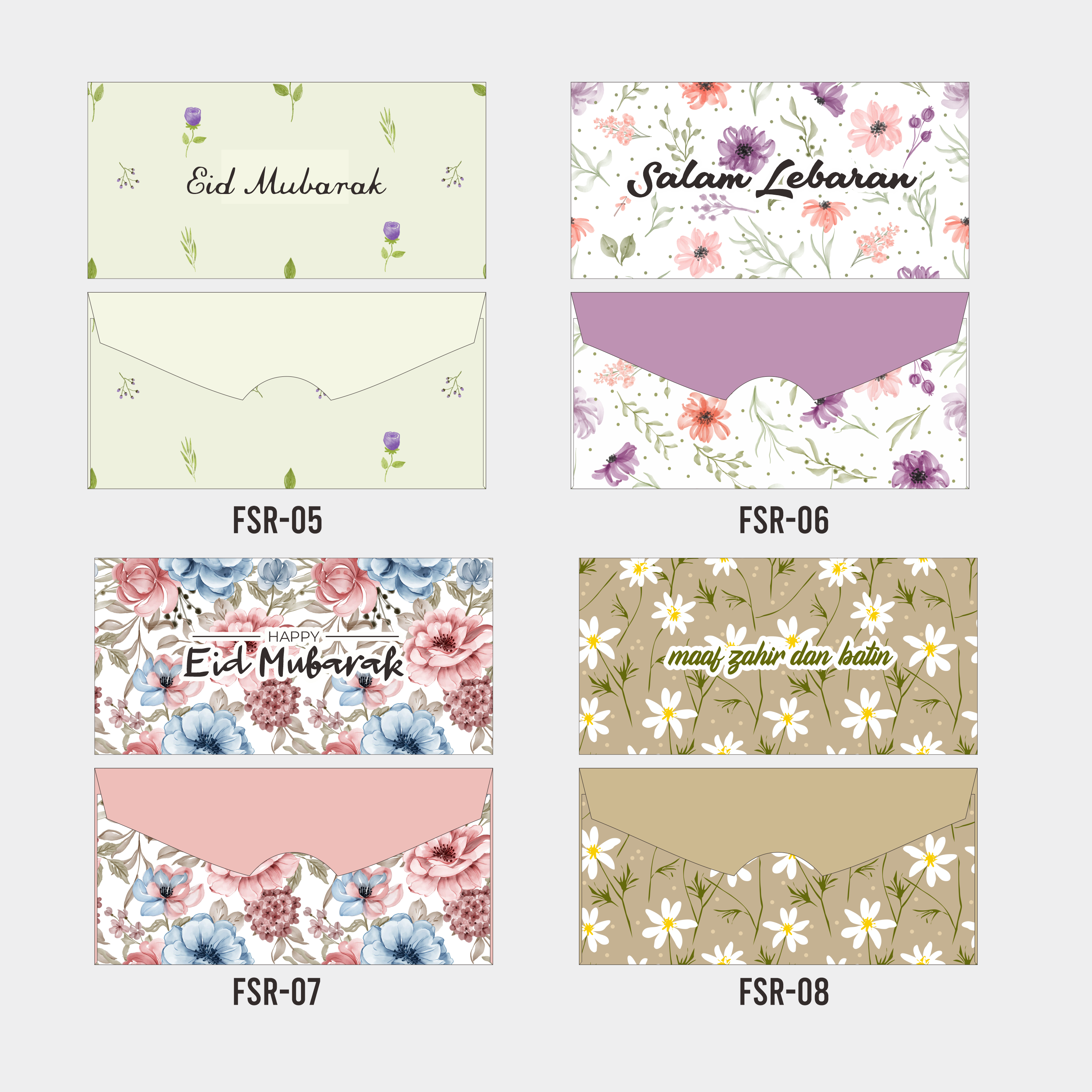 Sampul Raya Flower Theme