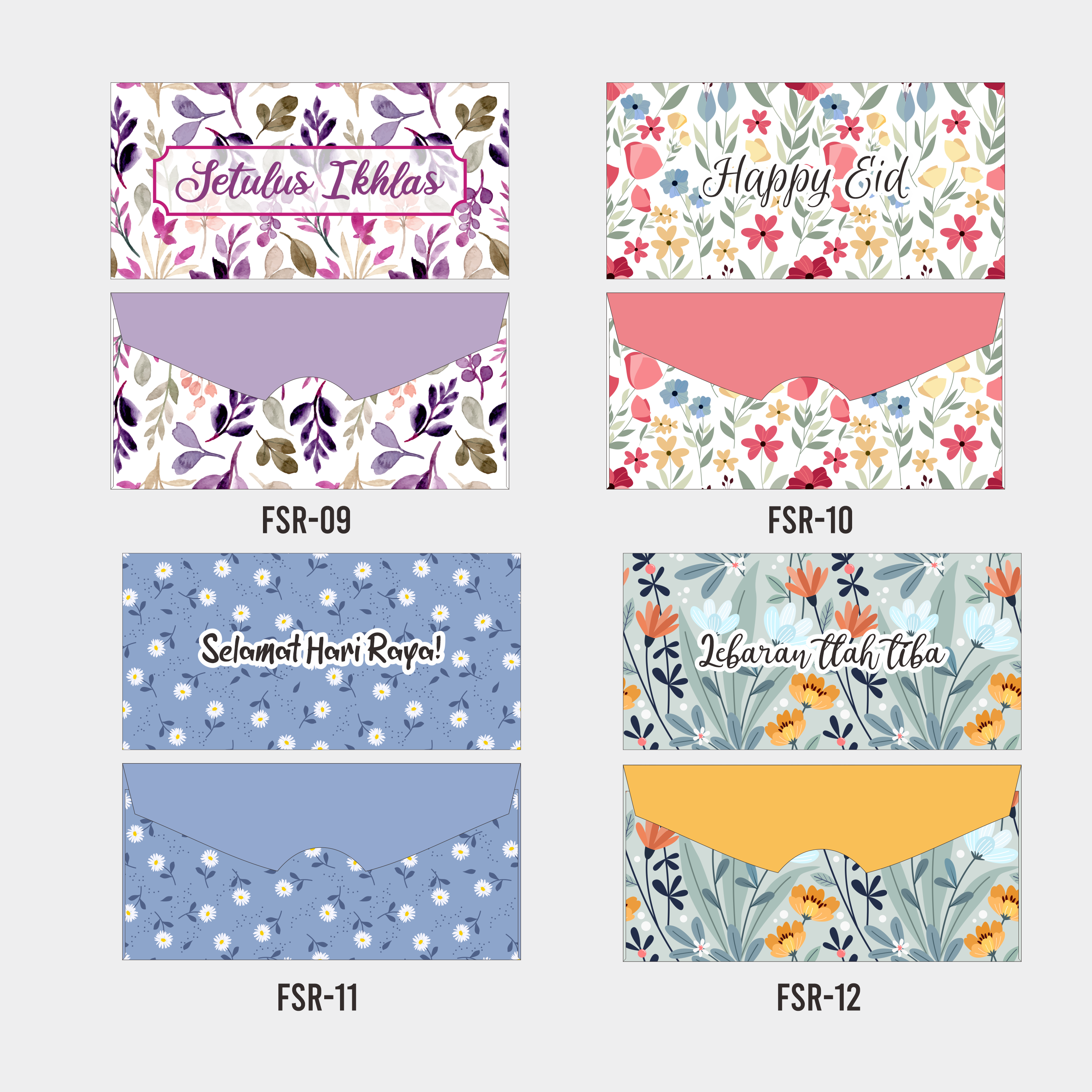 Sampul Raya Flower Theme