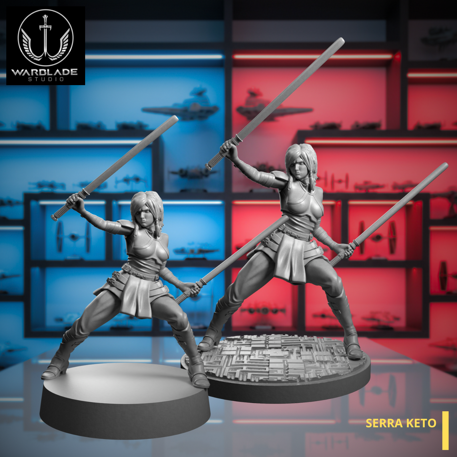 Serra Keto Miniature For Star Wars Shatterpoint Game, Resin, SCIFI, Tabletop, RPG, Skirmish
