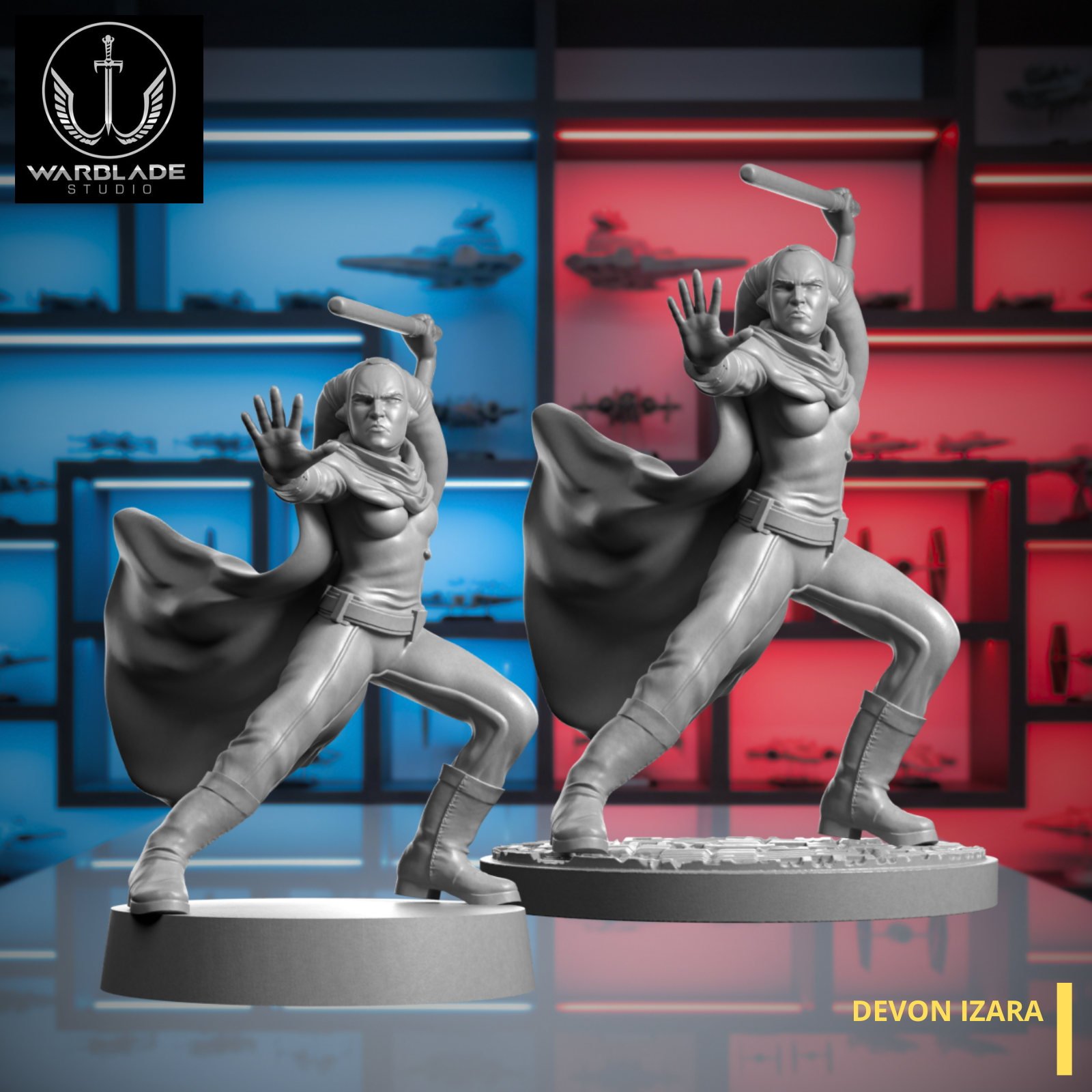 Devon Izara Miniature For Star Wars Shatterpoint Game, Resin, SCIFI, Tabletop, RPG, Skirmish