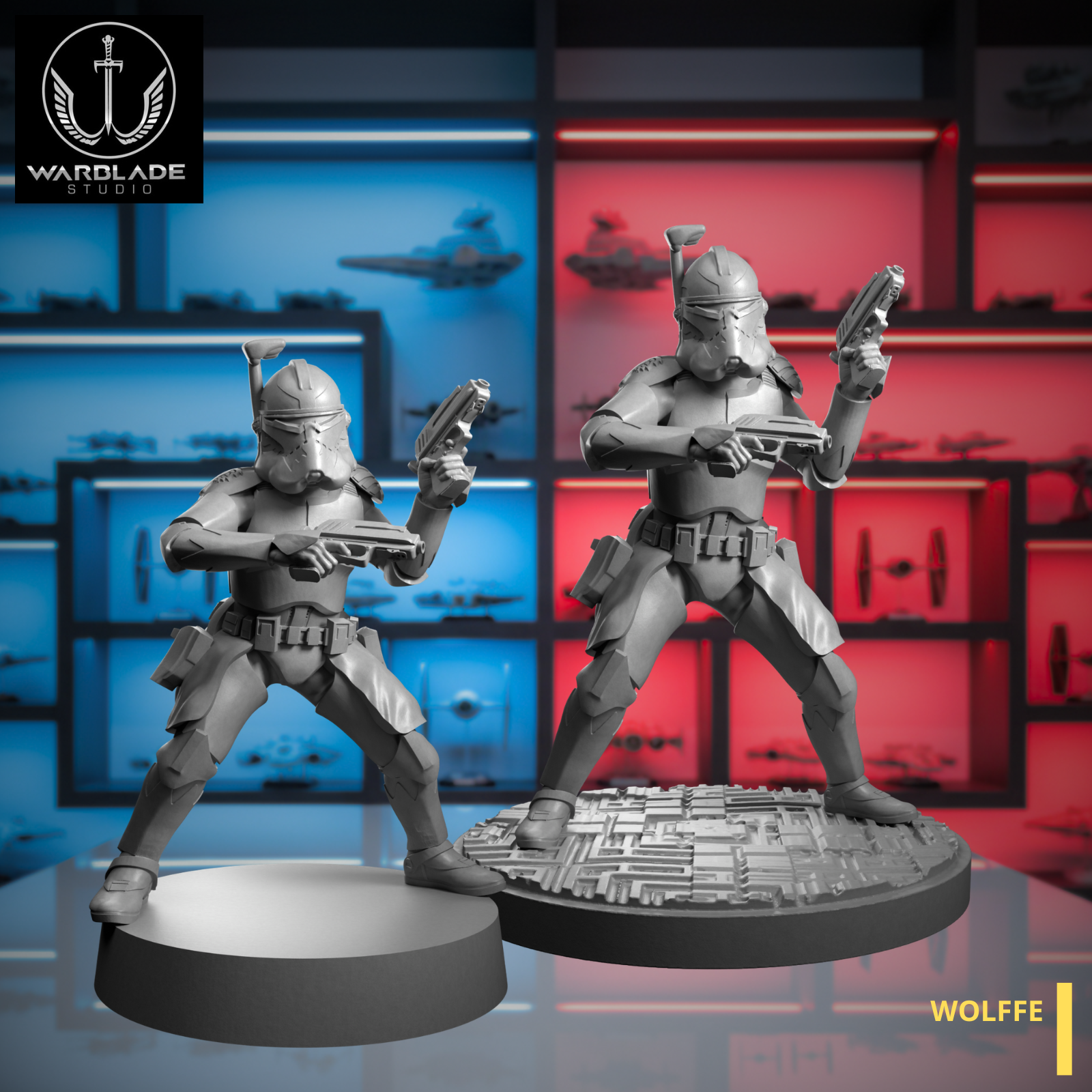 Wolffe Miniature For Star Wars Shatterpoint Game, Resin, SCIFI, Tabletop, RPG, Skirmish