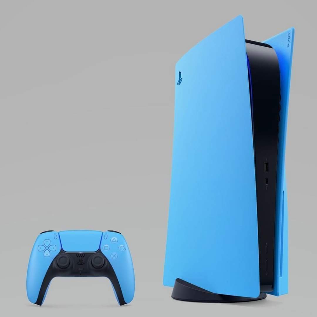 PlayStation 5 Console with Blue Cover