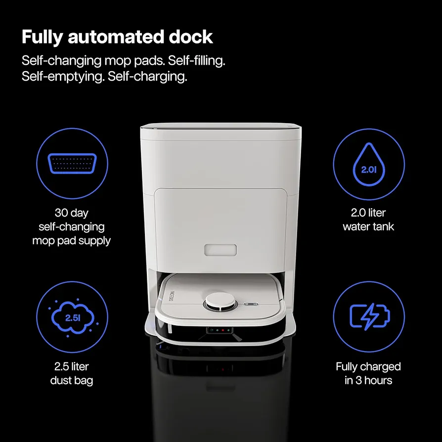 NOESIS Florio 2in1 Smart combo Robot Vacuum Cleaner