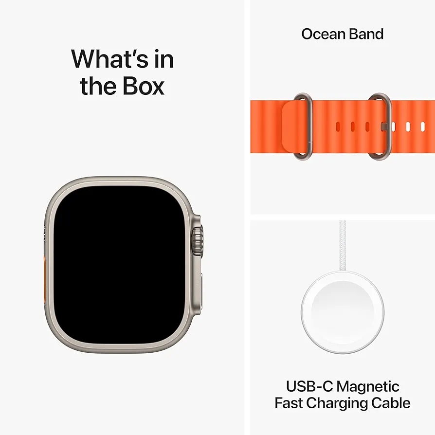 Apple watch with Orange Band