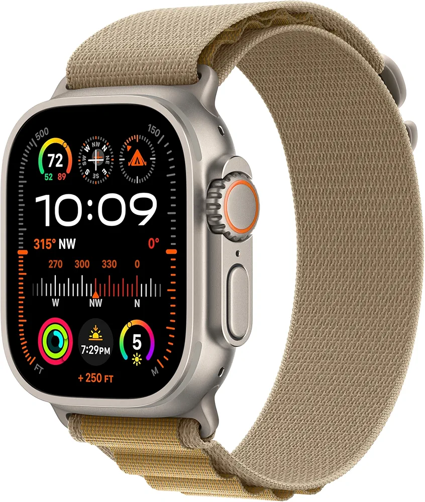 Apple Watch with Beige Band