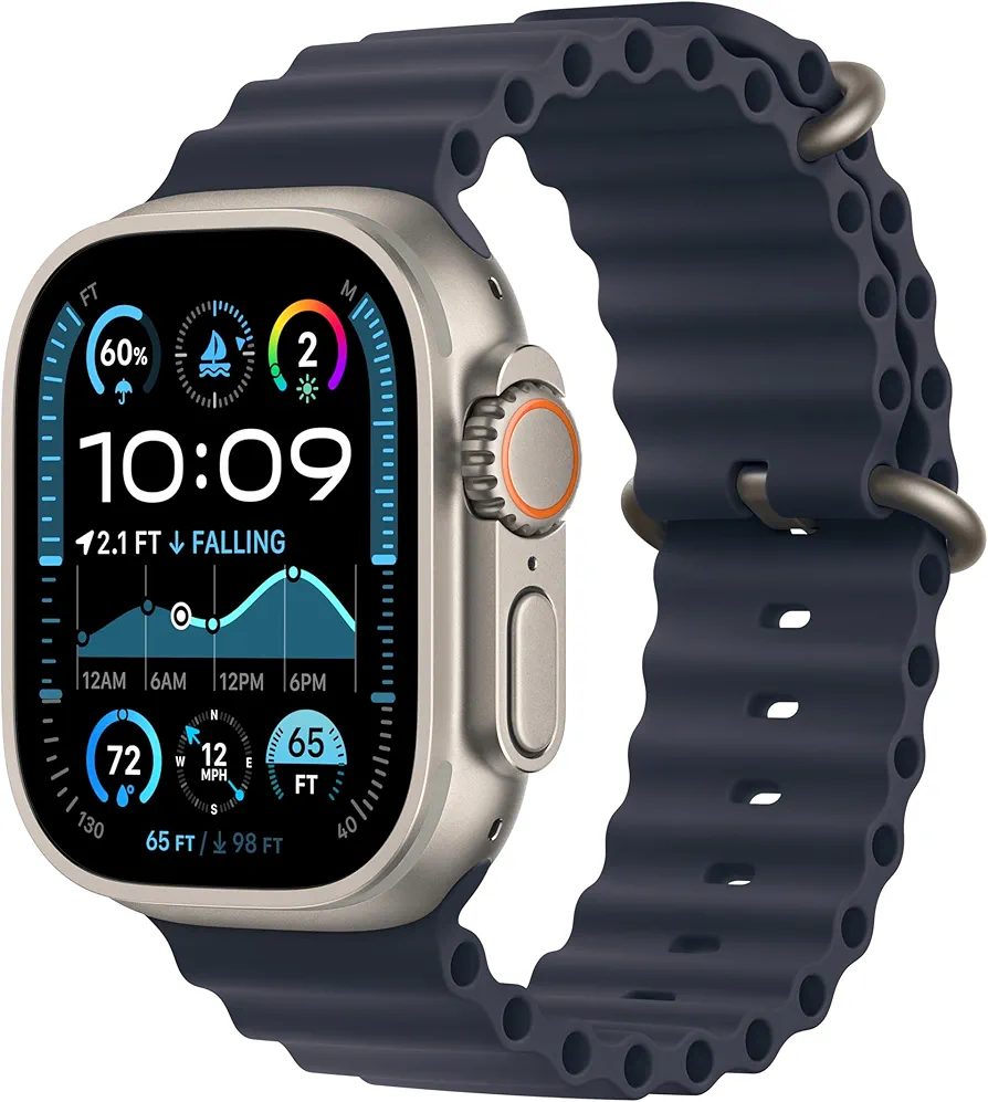 Apple watch with Navy Sport Band