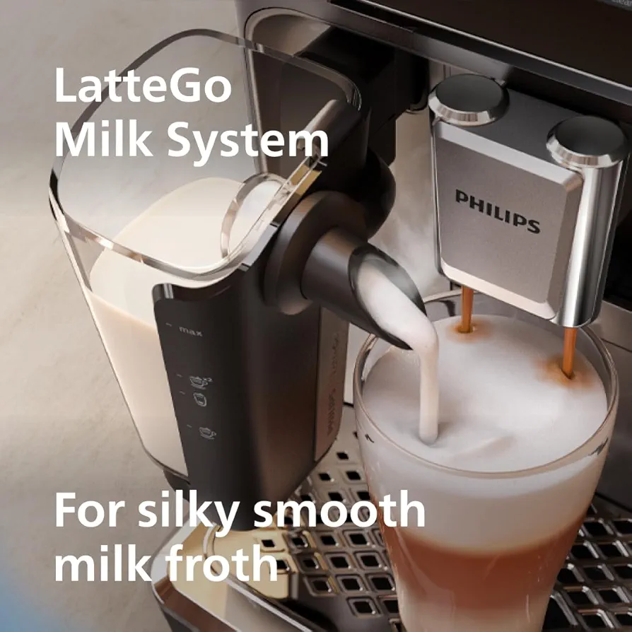 Philips 4400 Series Fully Automatic Espresso Machine – 12 Hot & Iced Coffee
