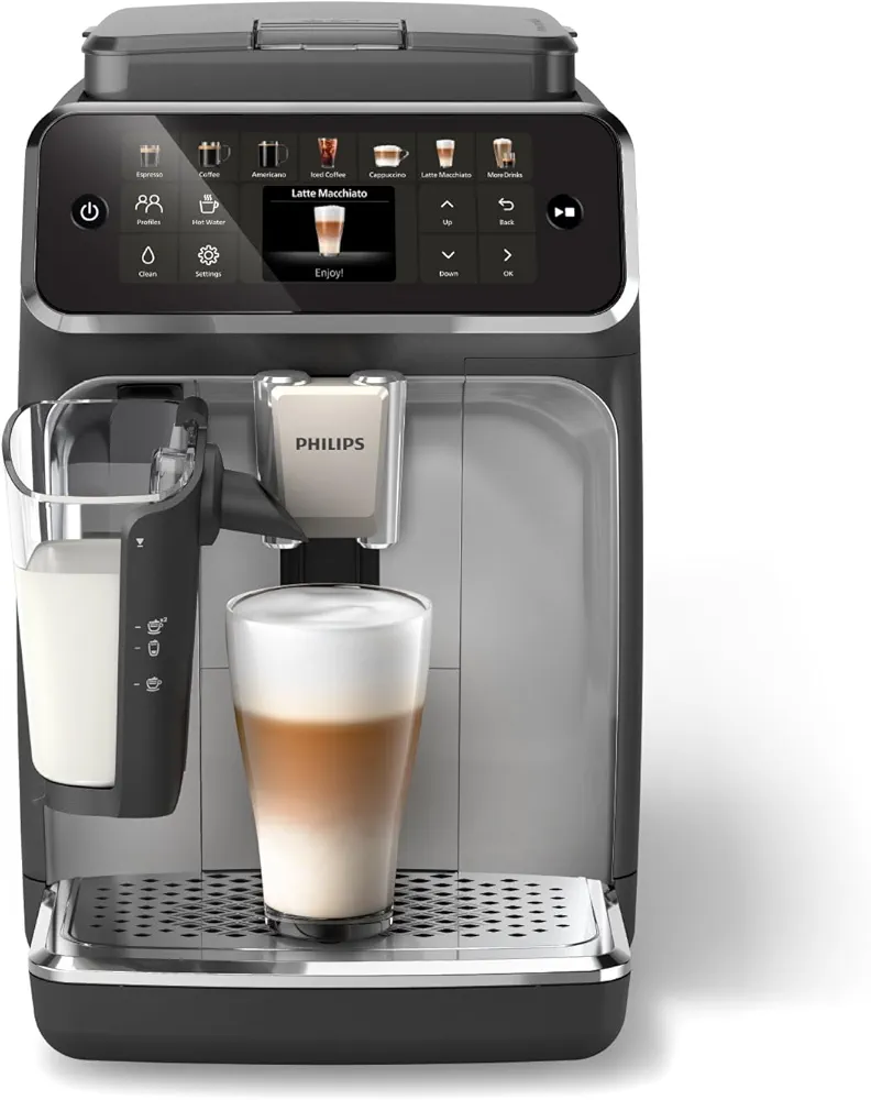 Philips 4400 Series Fully Automatic Espresso Machine – 12 Hot & Iced Coffee