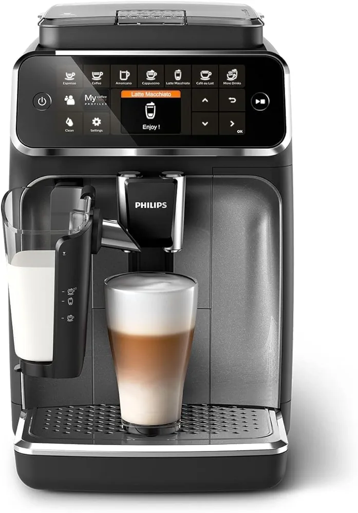 Philips 4300 Series Fully Automatic Espresso Machine - LatteGo Milk Frother,