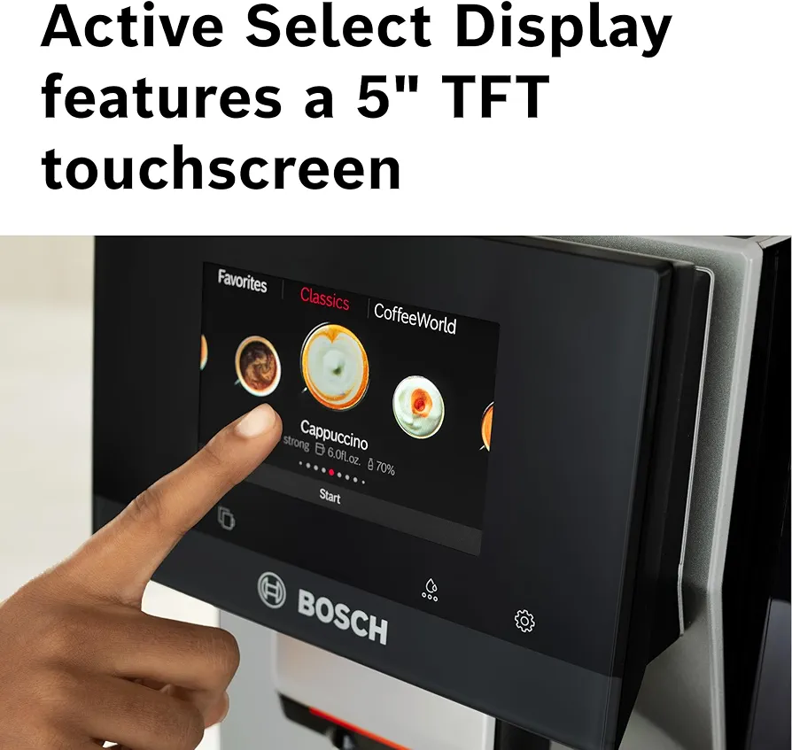 Bosch TPU60501 800 Series VeroCafe Fully Automatic Espresso Machine with Home Connect