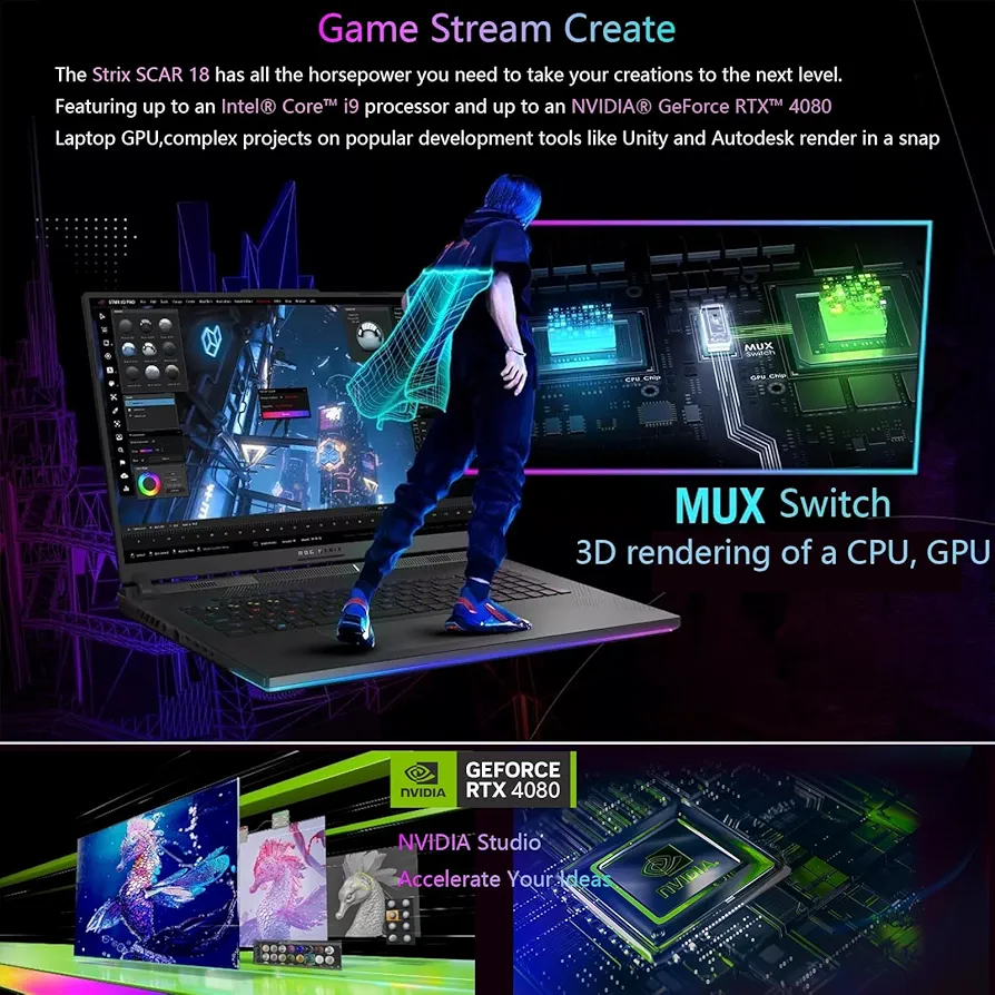 ASUS ROG Strix G18 Gaming Laptop, 18" 