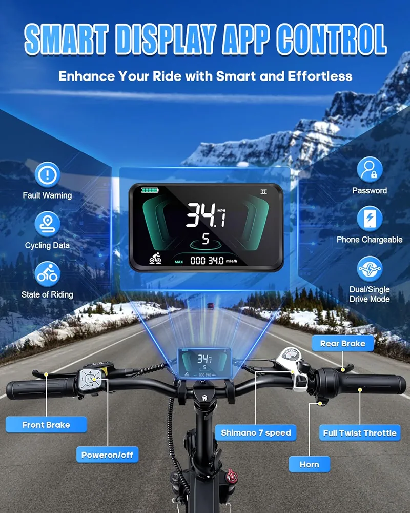 W Wallke H9 AWD 3200W Dual Motor Electric Bike