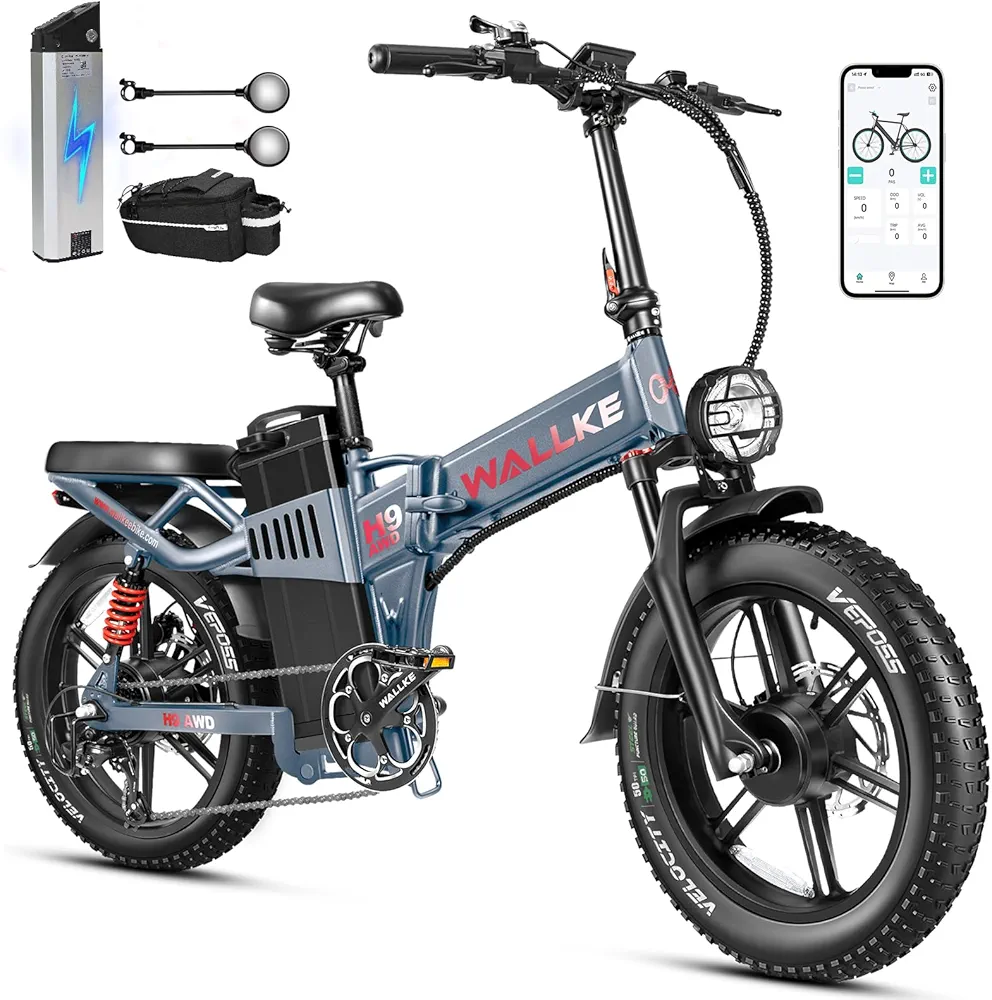 W Wallke H9 AWD 3200W Dual Motor Electric Bike