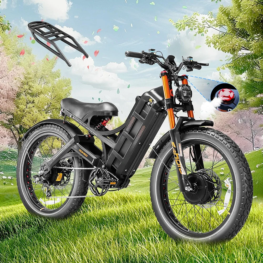 eAhora Romeo Pro Ⅱ 4000W 46MPH Dual Motor Electric Bike