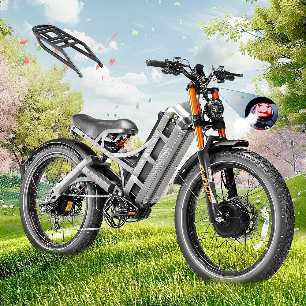 eAhora Romeo Pro Ⅱ 4000W 46MPH Dual Motor Electric Bike 