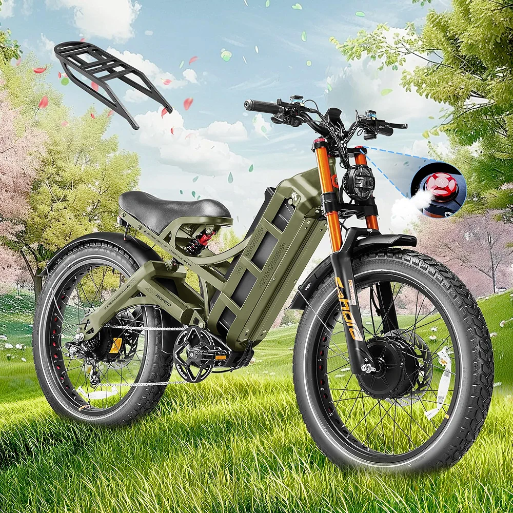 eAhora Romeo Pro Ⅱ 4000W 46MPH Dual Motor Electric Bike 