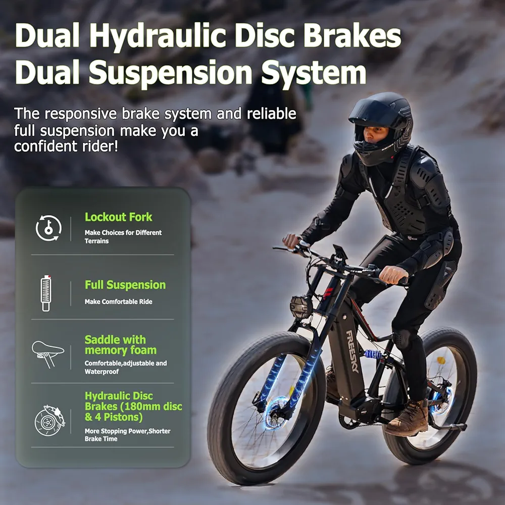 Freesky Electric Fat Tire Bike