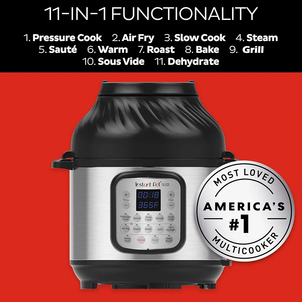 Instant Pot Duo Crisp + Hot Air Fryer 