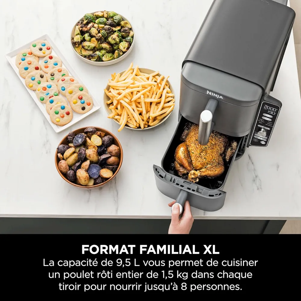 NINJA Double Stack XL Deep Fryer, Oil Free Deep Fryer