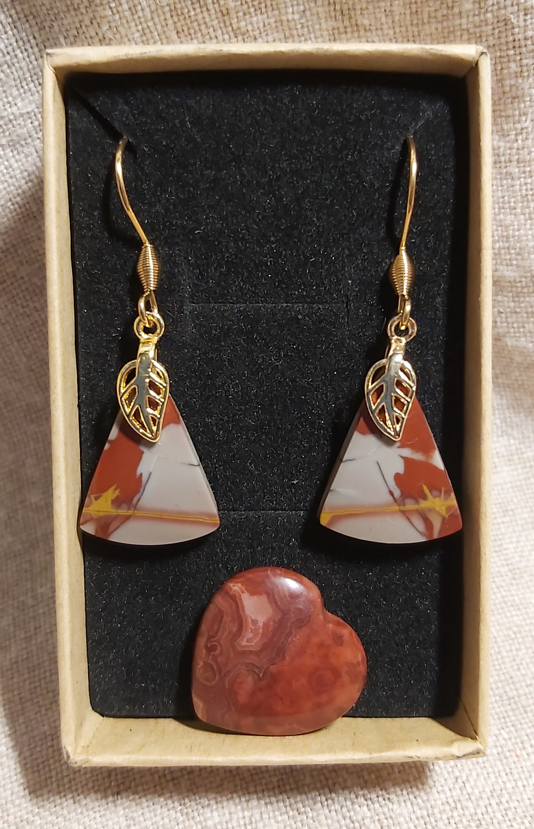 Boucles d'oreilles en Jaspe Moreena