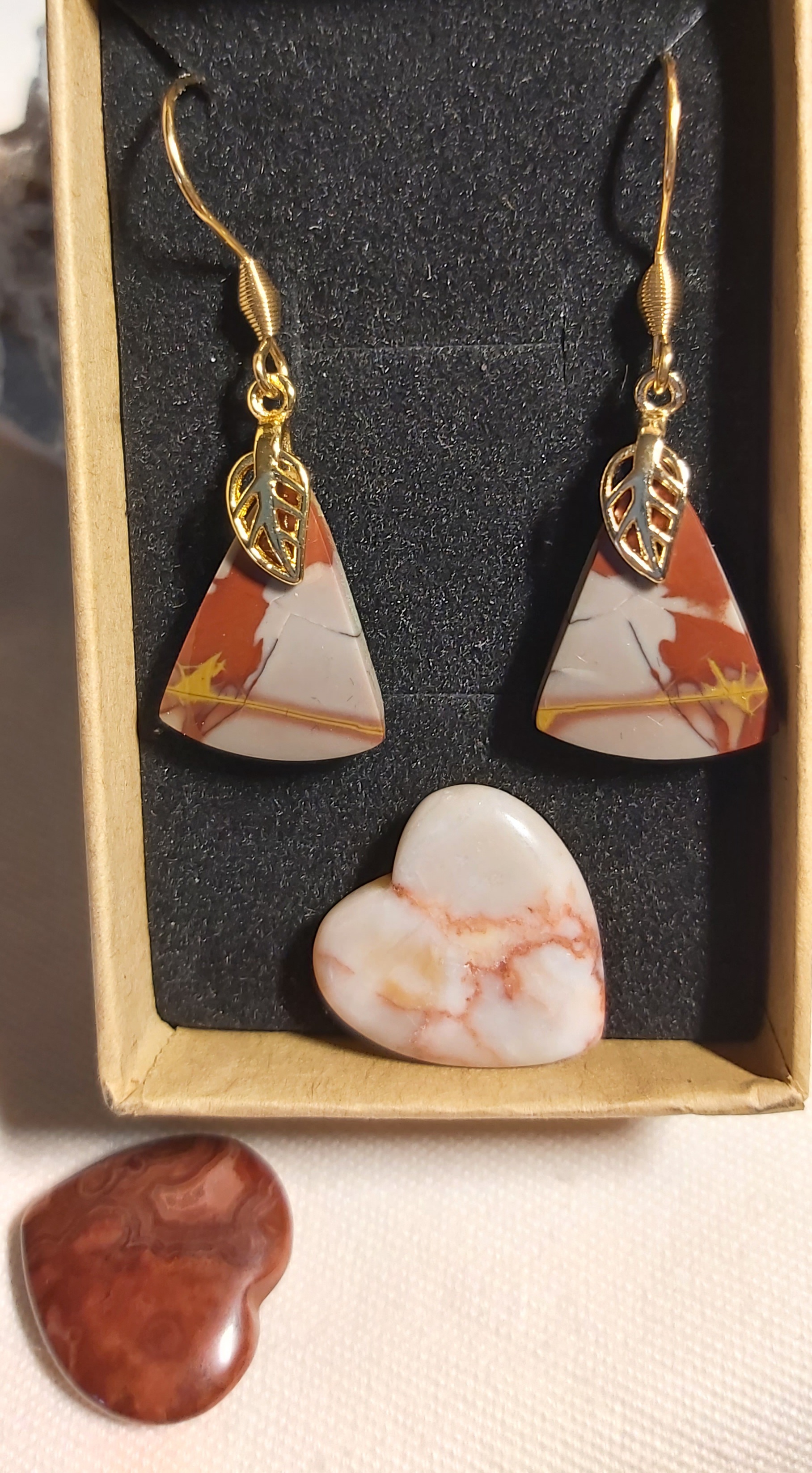 Boucles d'oreilles en Jaspe Moreena