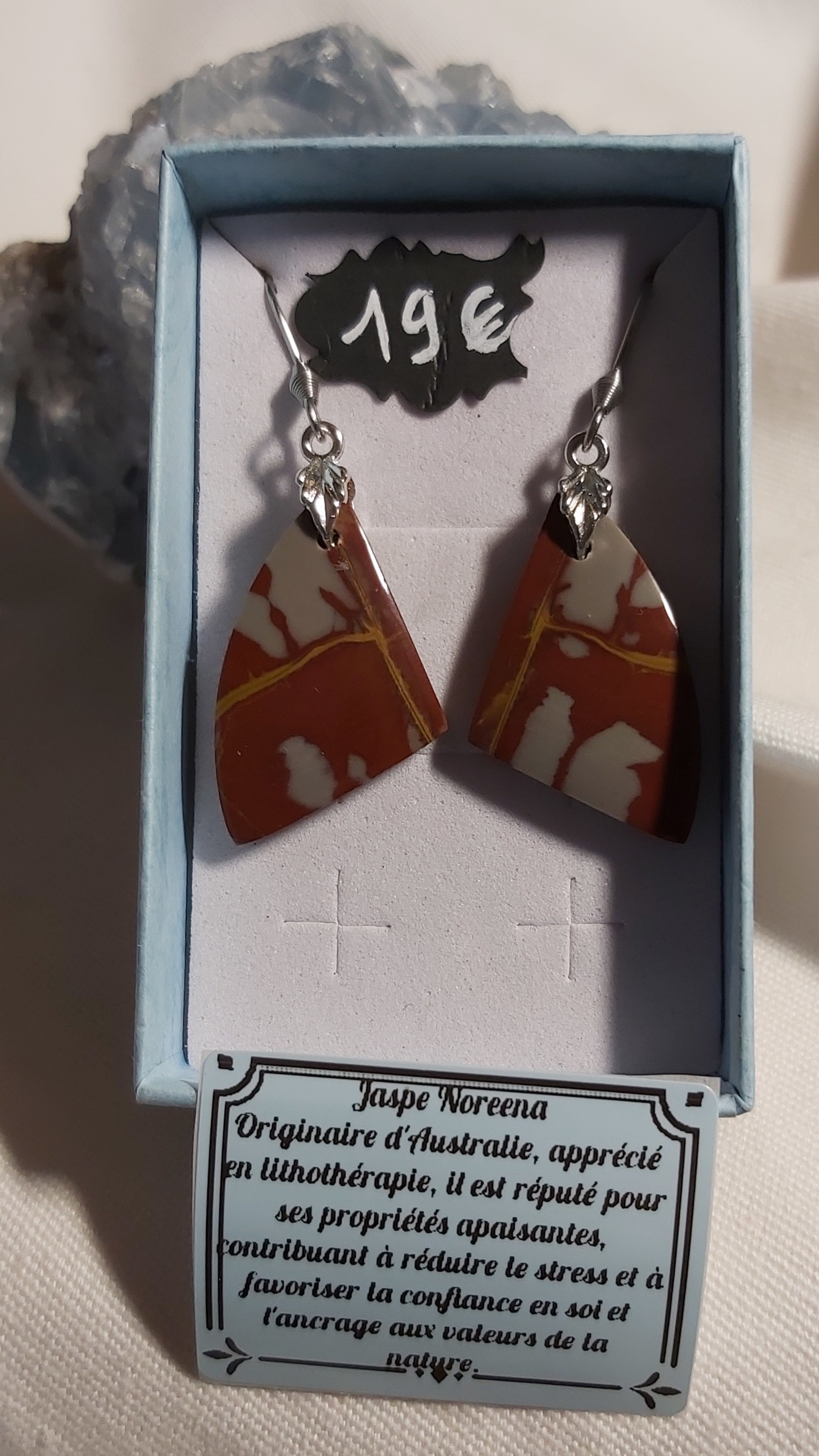 Boucles d'oreilles en Jaspe Noreena