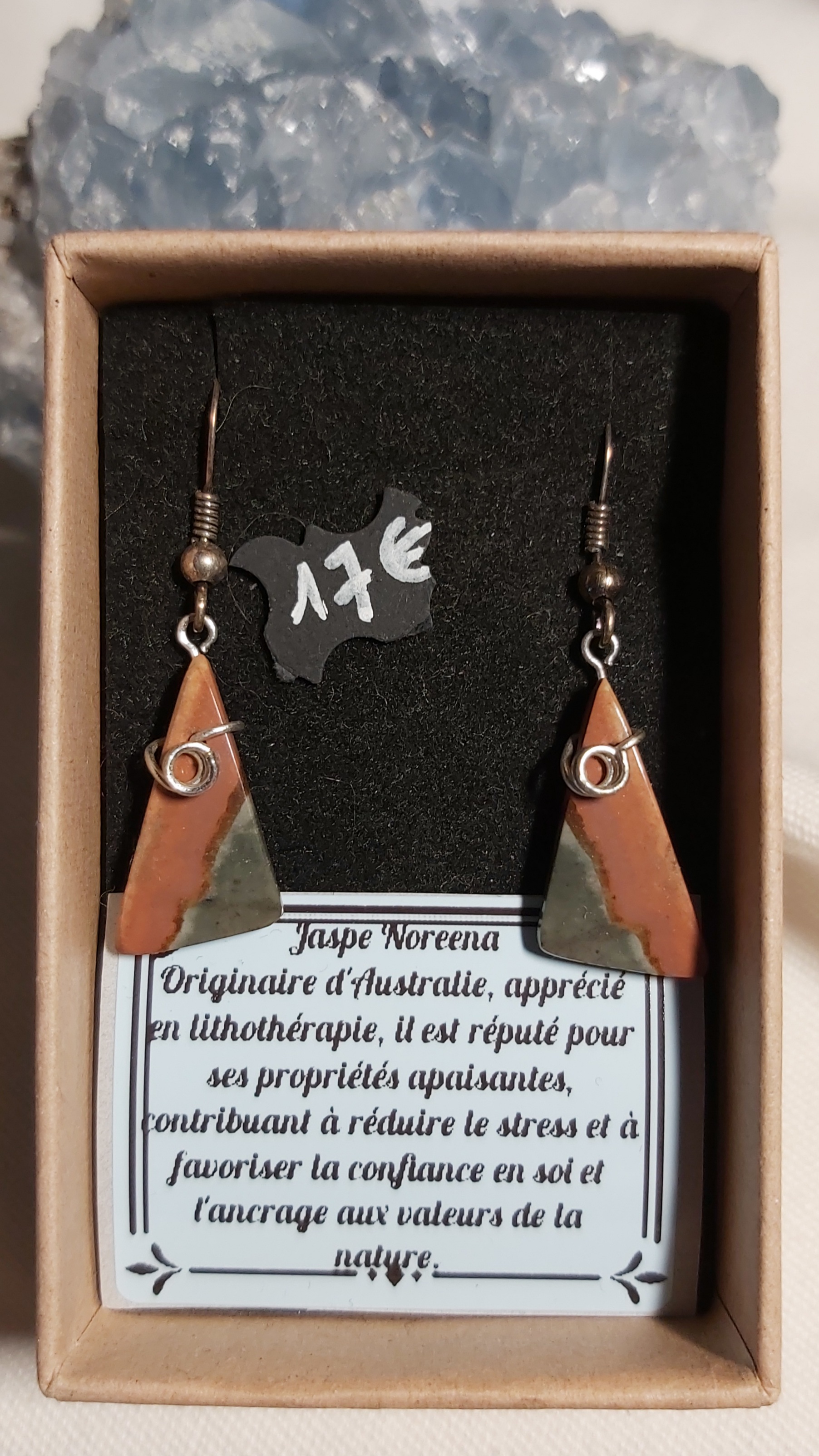 Boucles d'oreilles en jaspe Noreena