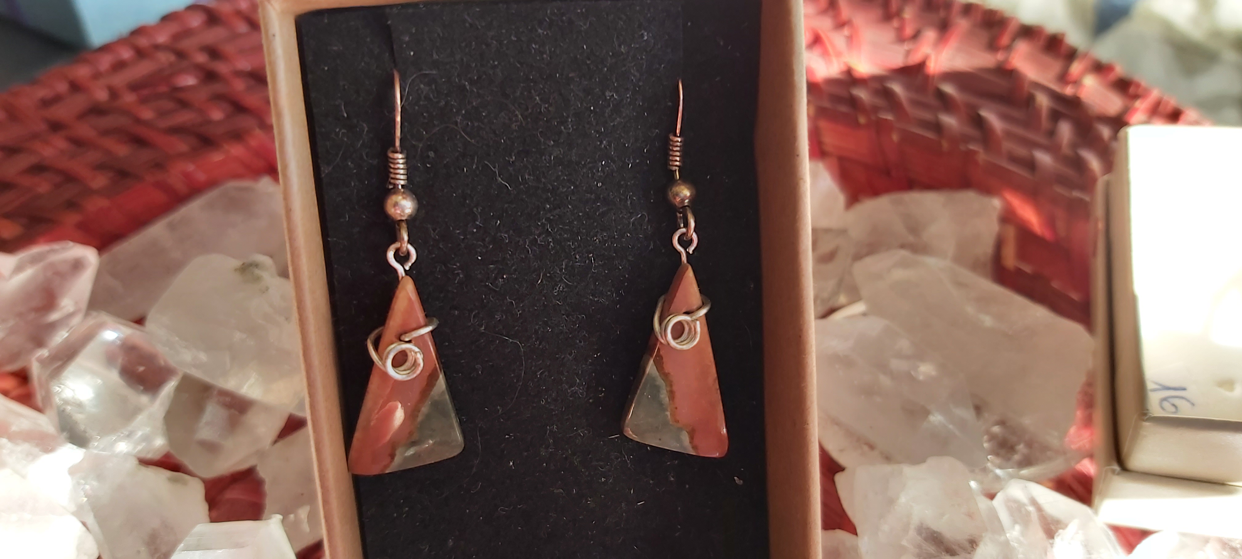 Boucles d'oreilles en jaspe Noreena