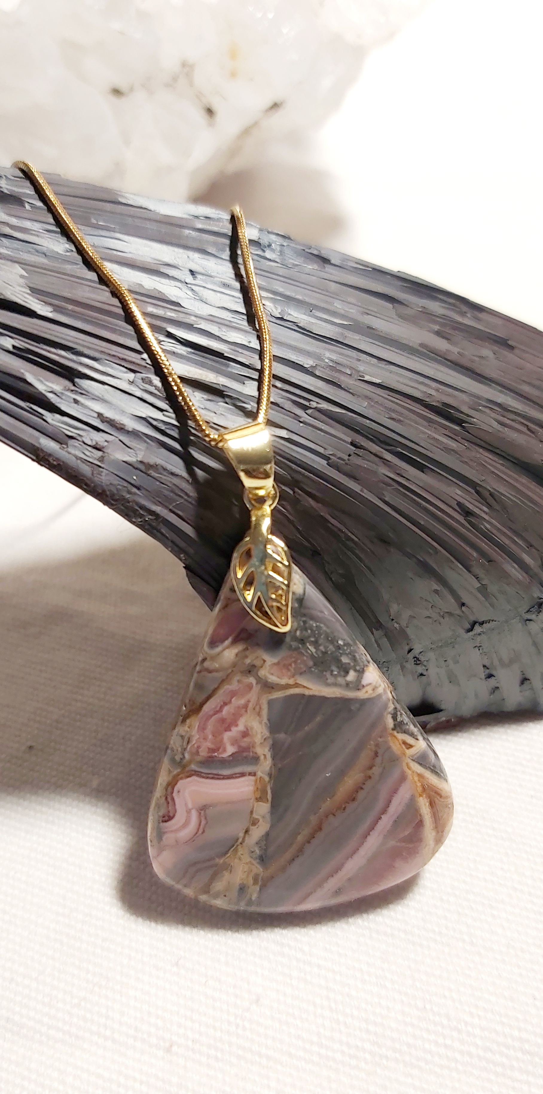 Pendentif en Rhodocrosite