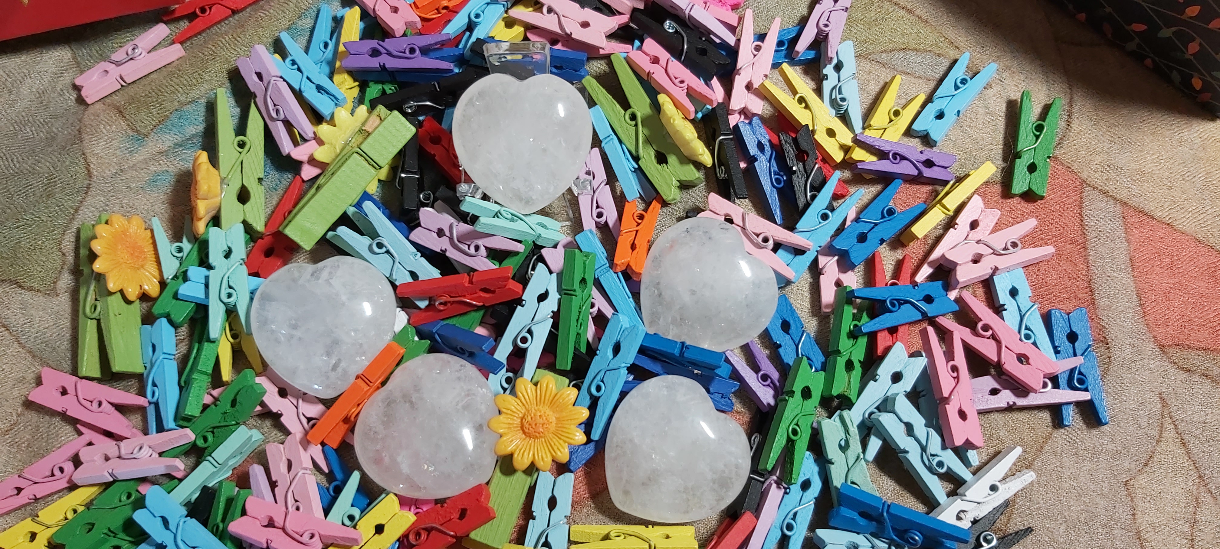 Petit cœur en cristal de roche