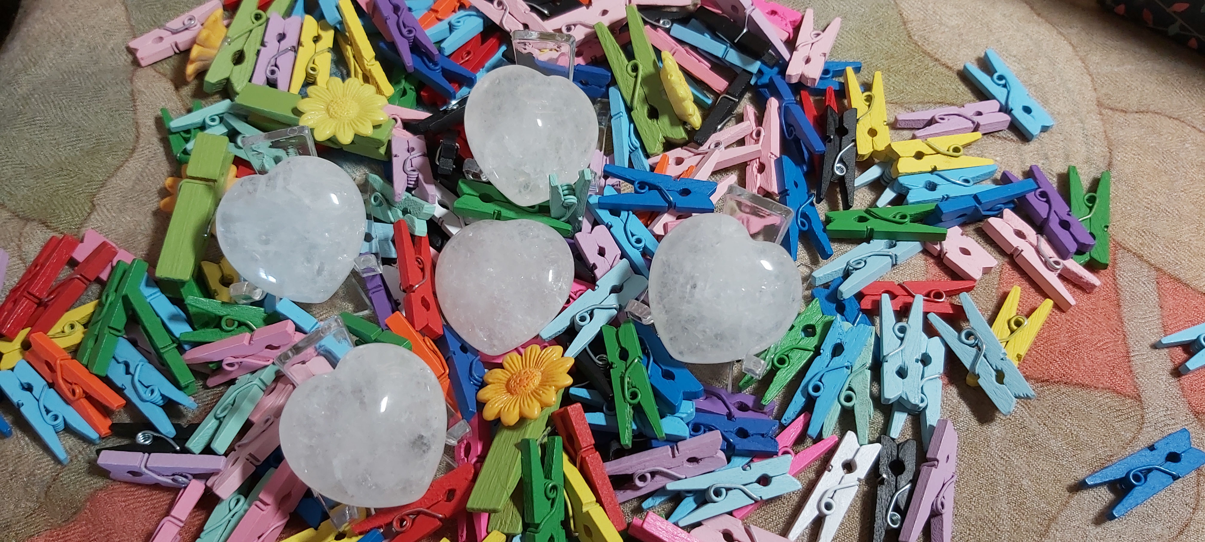 Petit cœur en cristal de roche