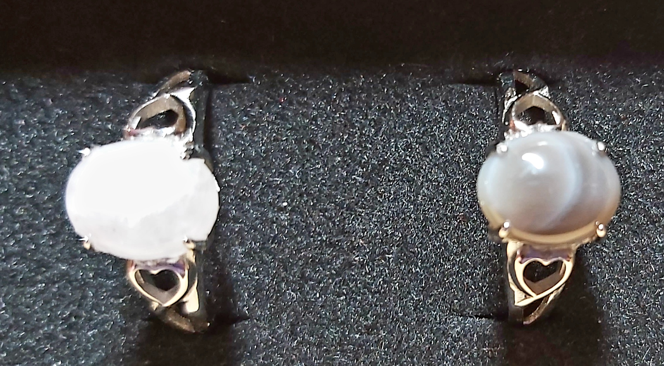 Bague en argent avec pierre précieuse