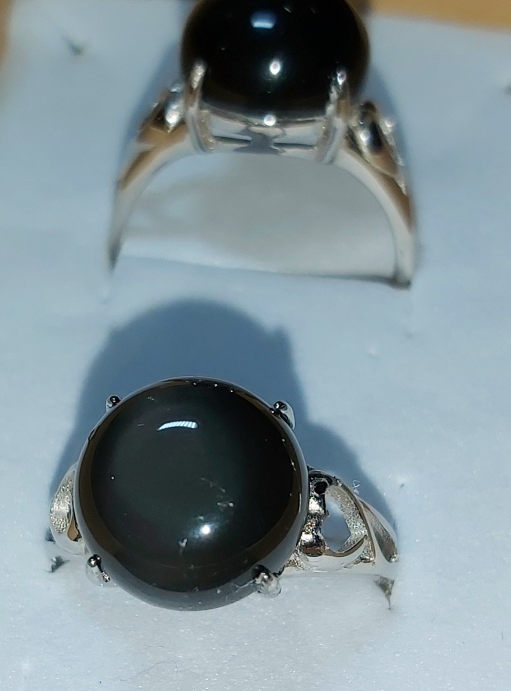 Bagues en argent avec pierres naturelles