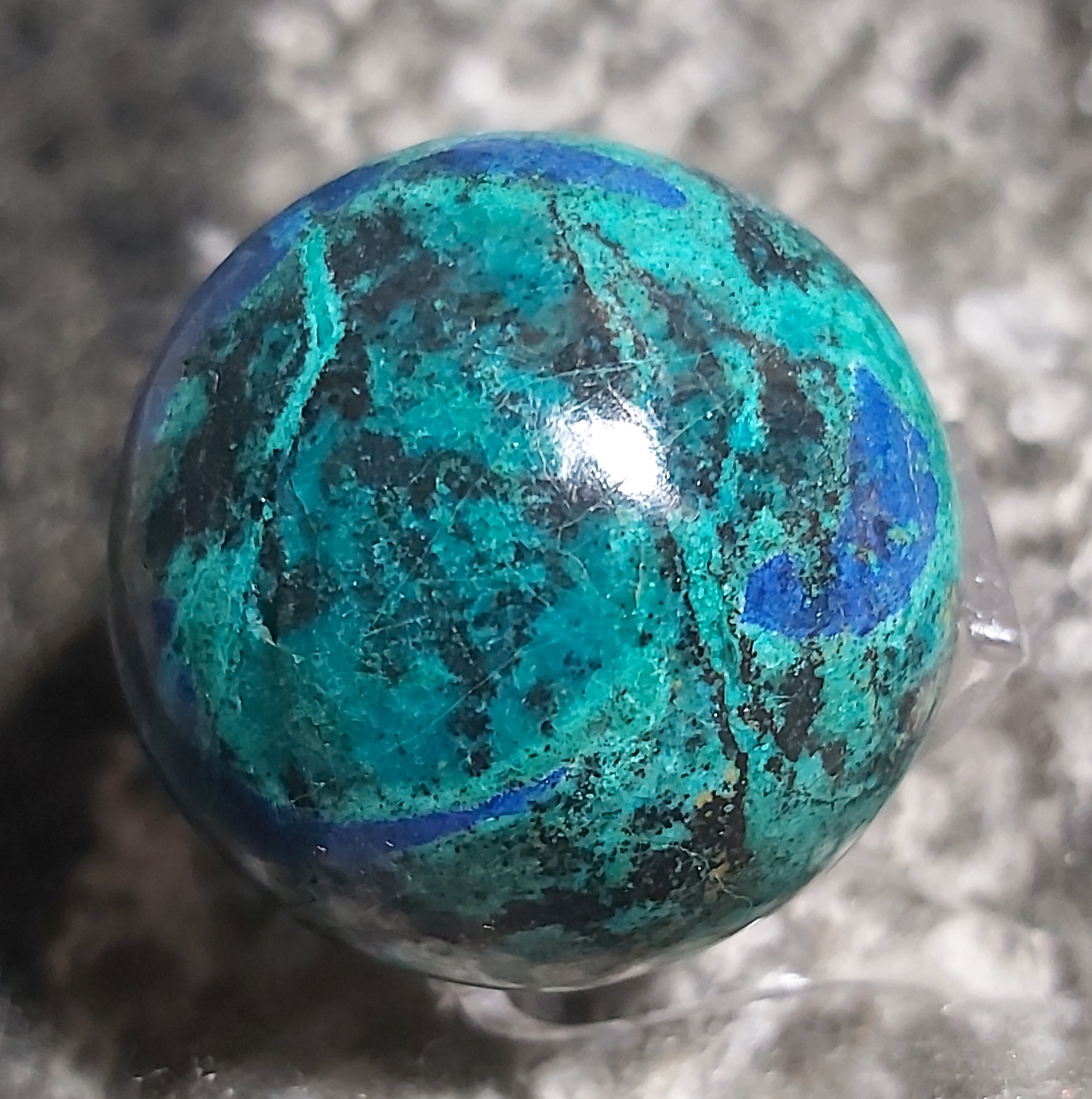 Sphère en chrysocolle