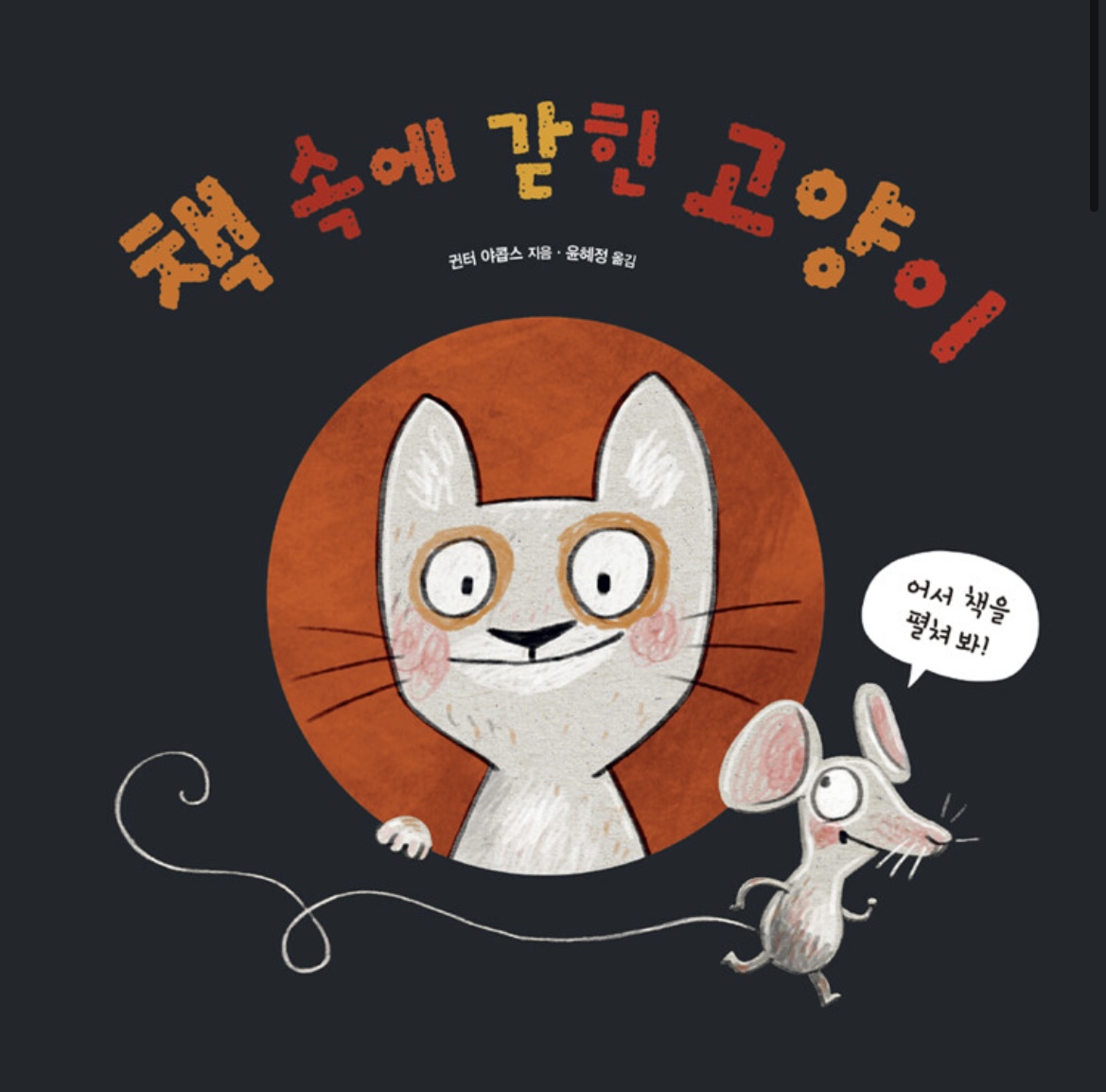 책 속에 갇힌 고양이