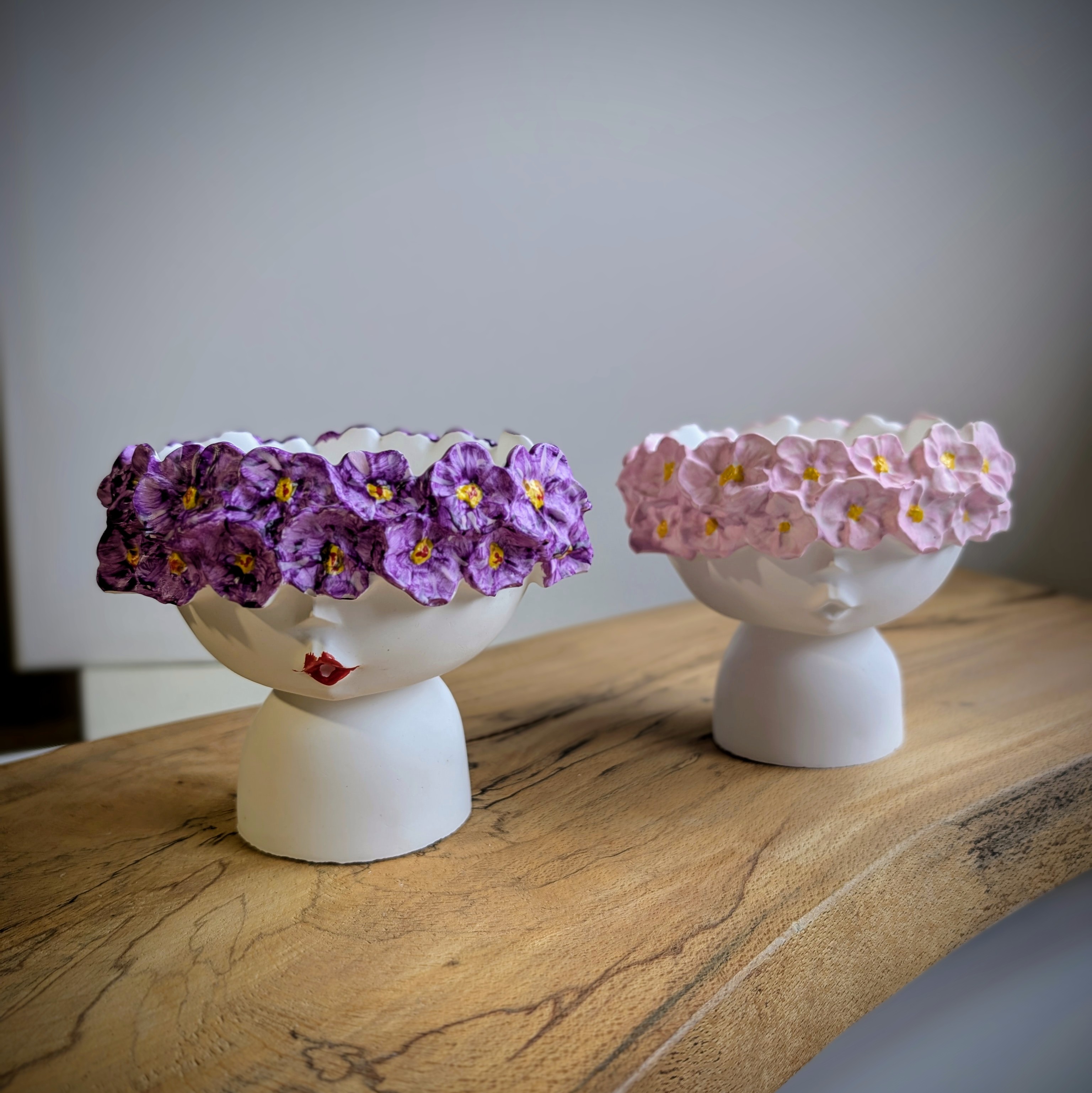Blumenmädchen * Geschenk * Tischdeko * Deko * Vase * Keraflott