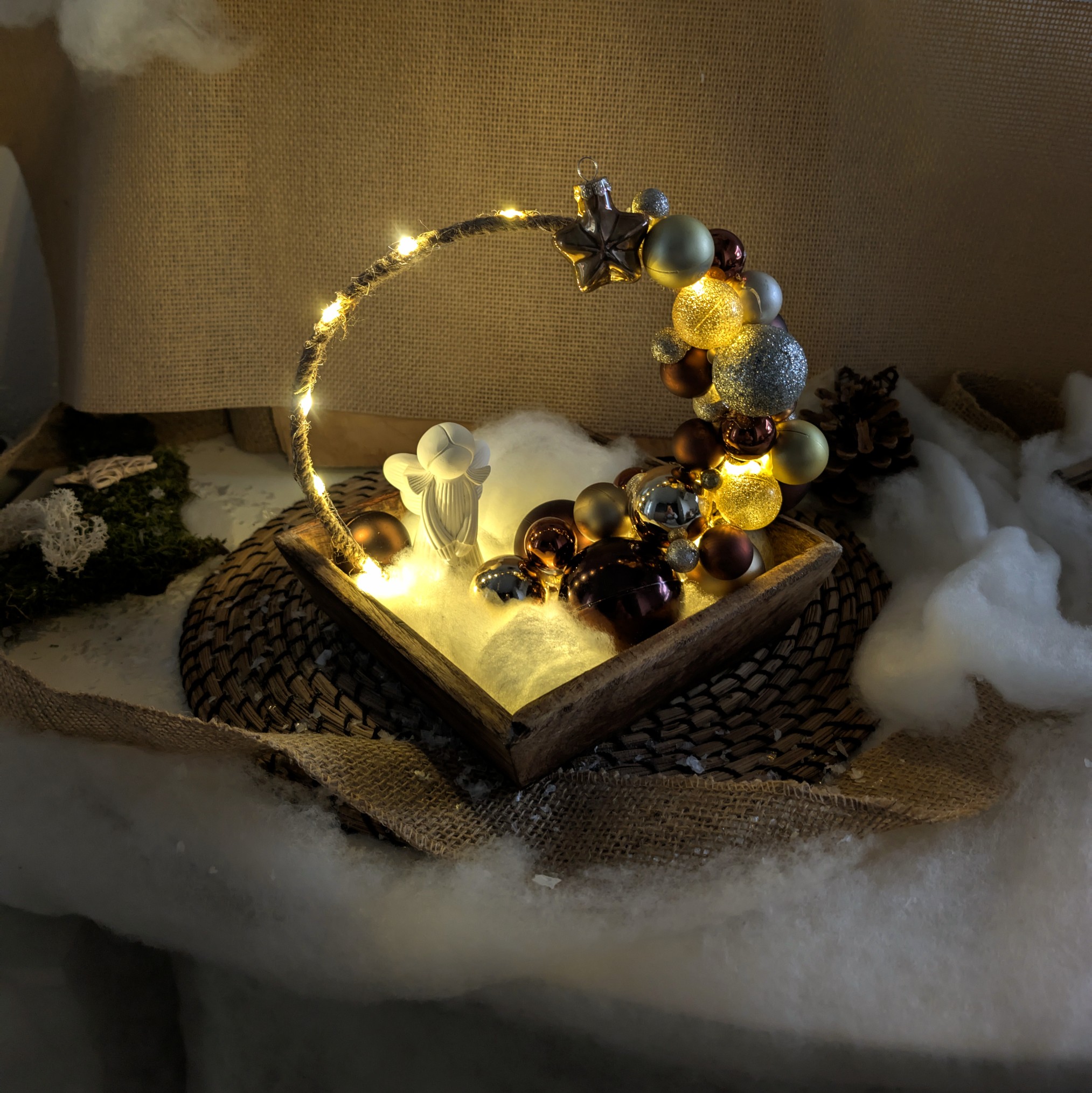 Christmas-Loop mit einem Engel  