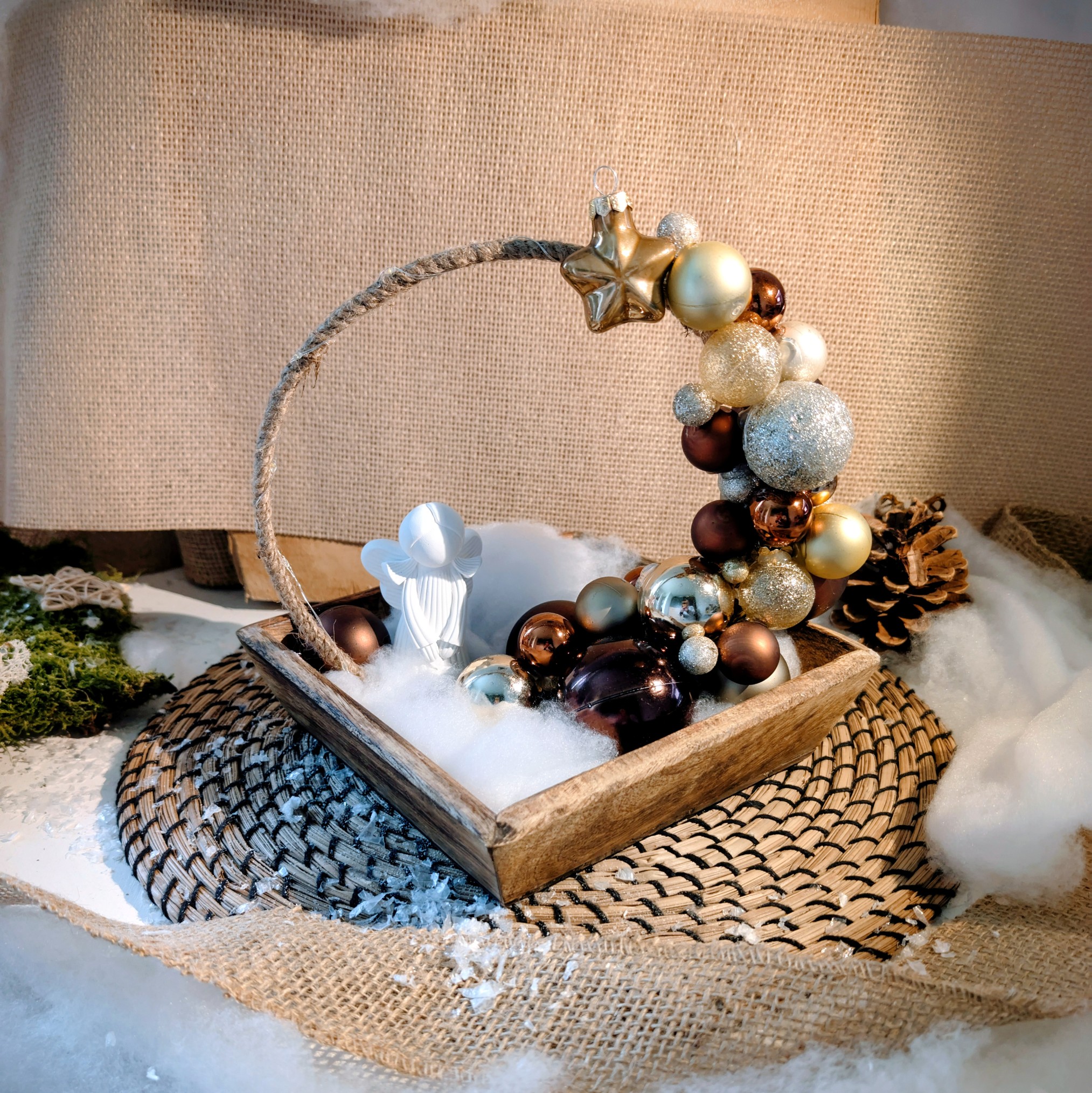 Christmas-Loop mit einem Engel  